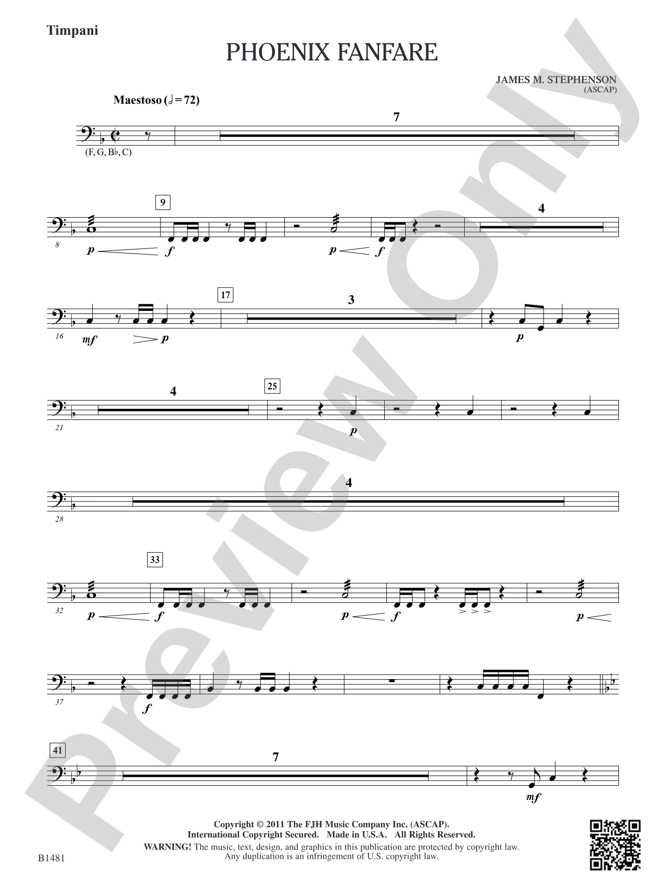 Phoenix Fanfare: Timpani