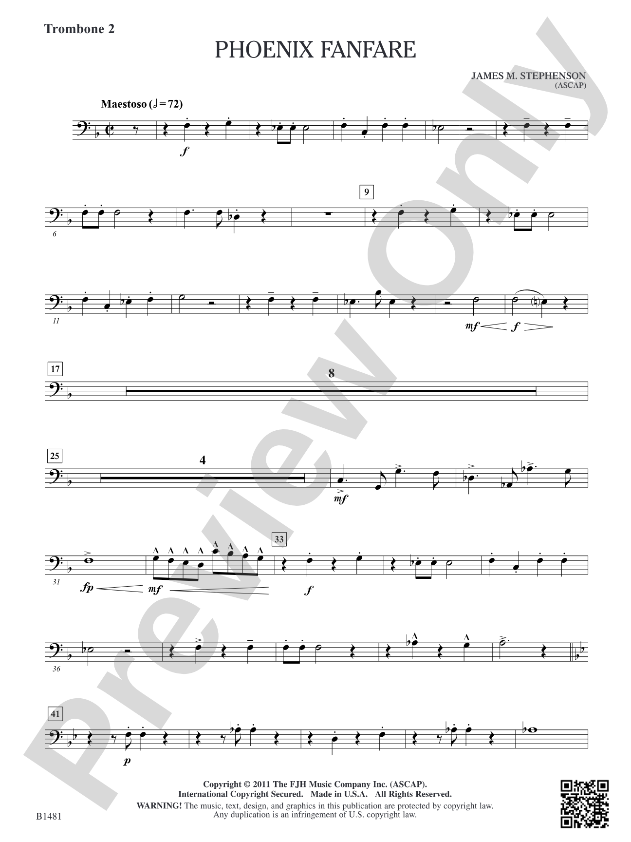Phoenix Fanfare: Trombone 2