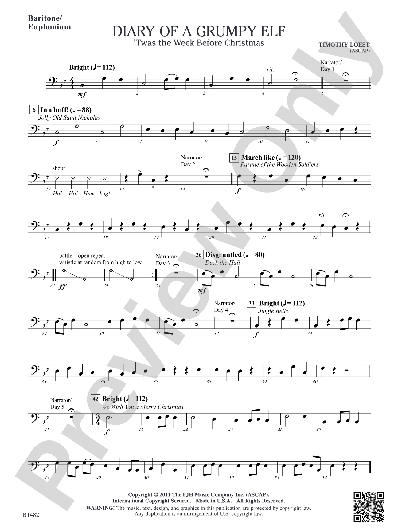 Diary of a Grumpy Elf: Baritone/Euphonium