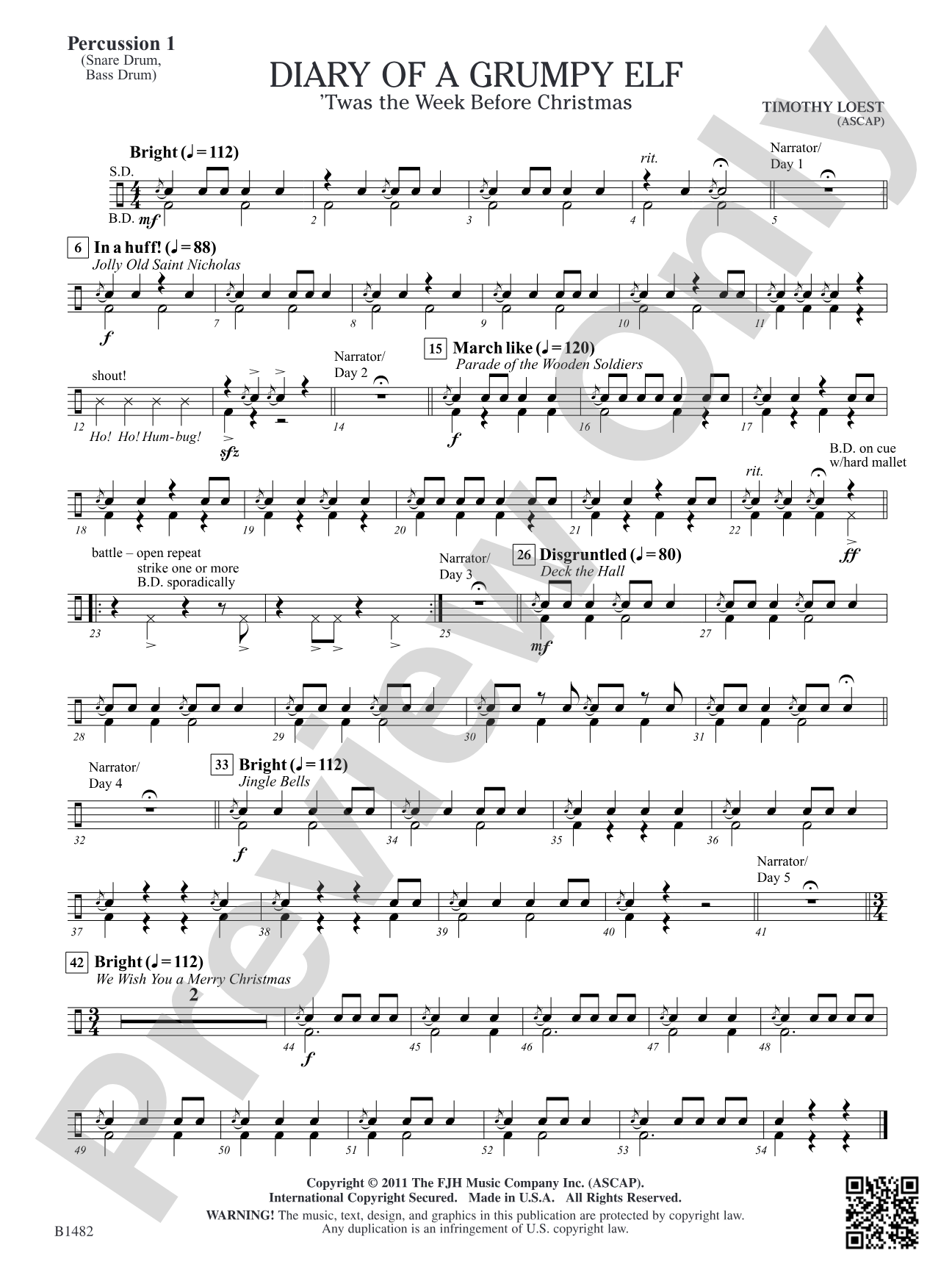 Diary of a Grumpy Elf: Percussion 1