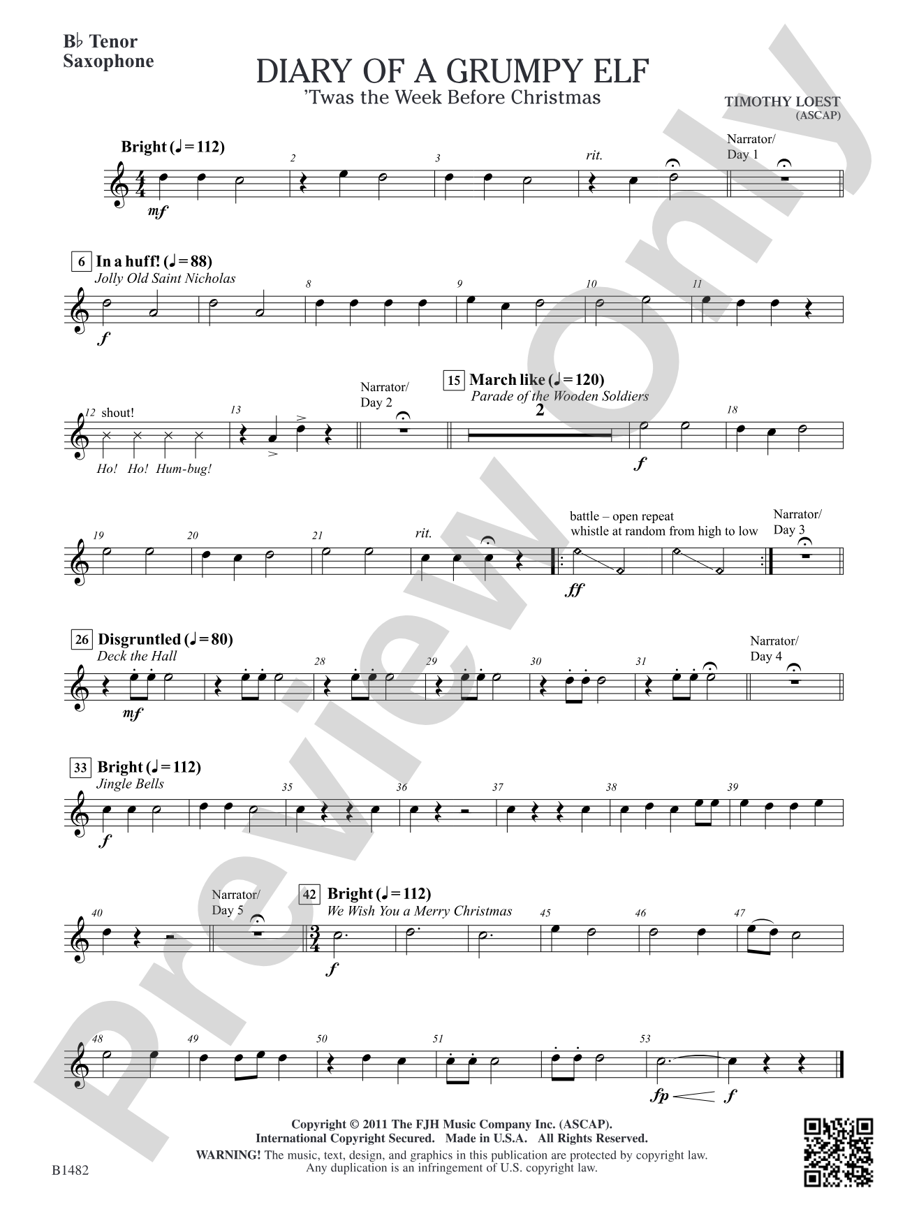 Diary of a Grumpy Elf: B-flat Tenor Saxophone