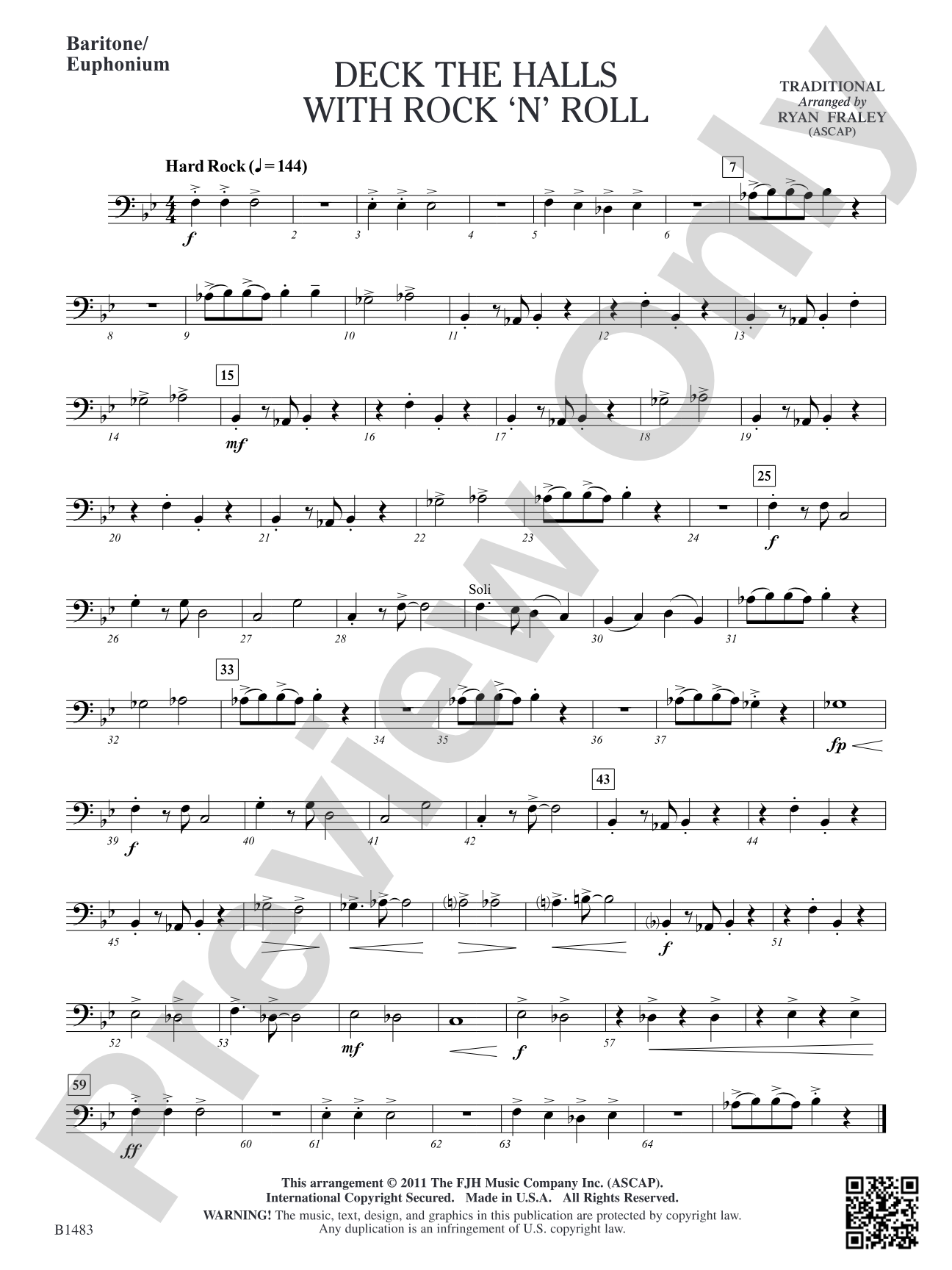 Deck the Halls with Rock 'n' Roll: Baritone/Euphonium