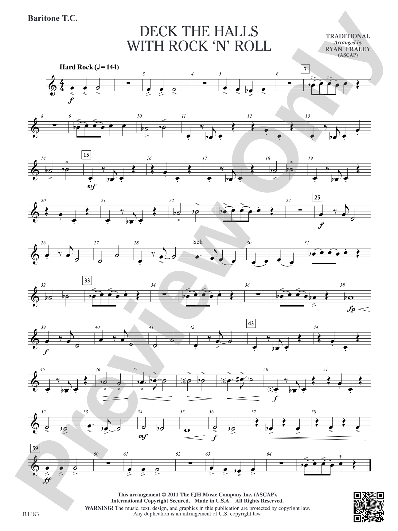 Deck the Halls with Rock 'n' Roll: Baritone T.C.