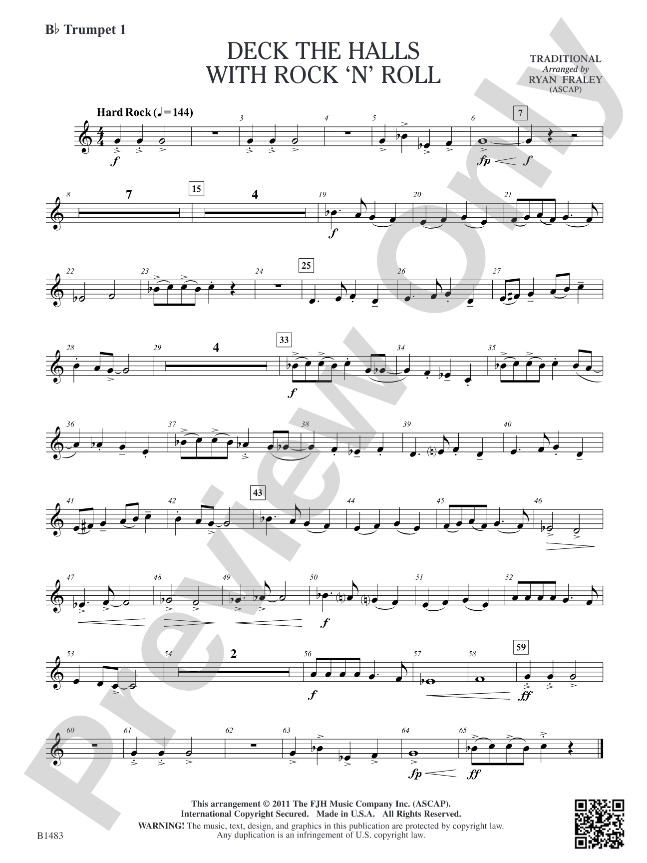 Deck the Halls with Rock 'n' Roll: B-flat Trumpet 1