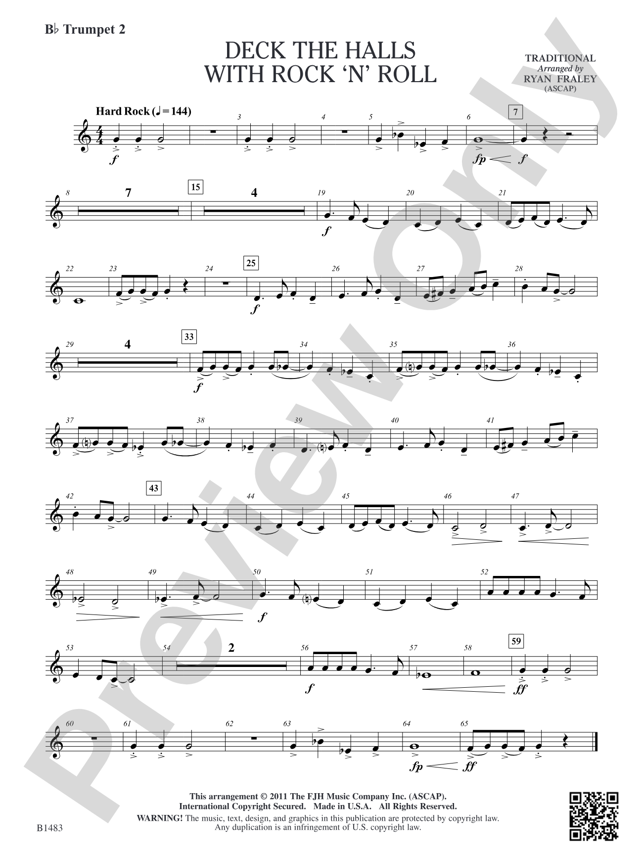 Deck the Halls with Rock 'n' Roll: B-flat Trumpet 2