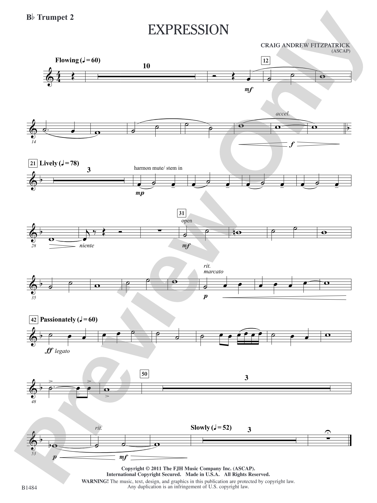 Expression: B-flat Trumpet 2