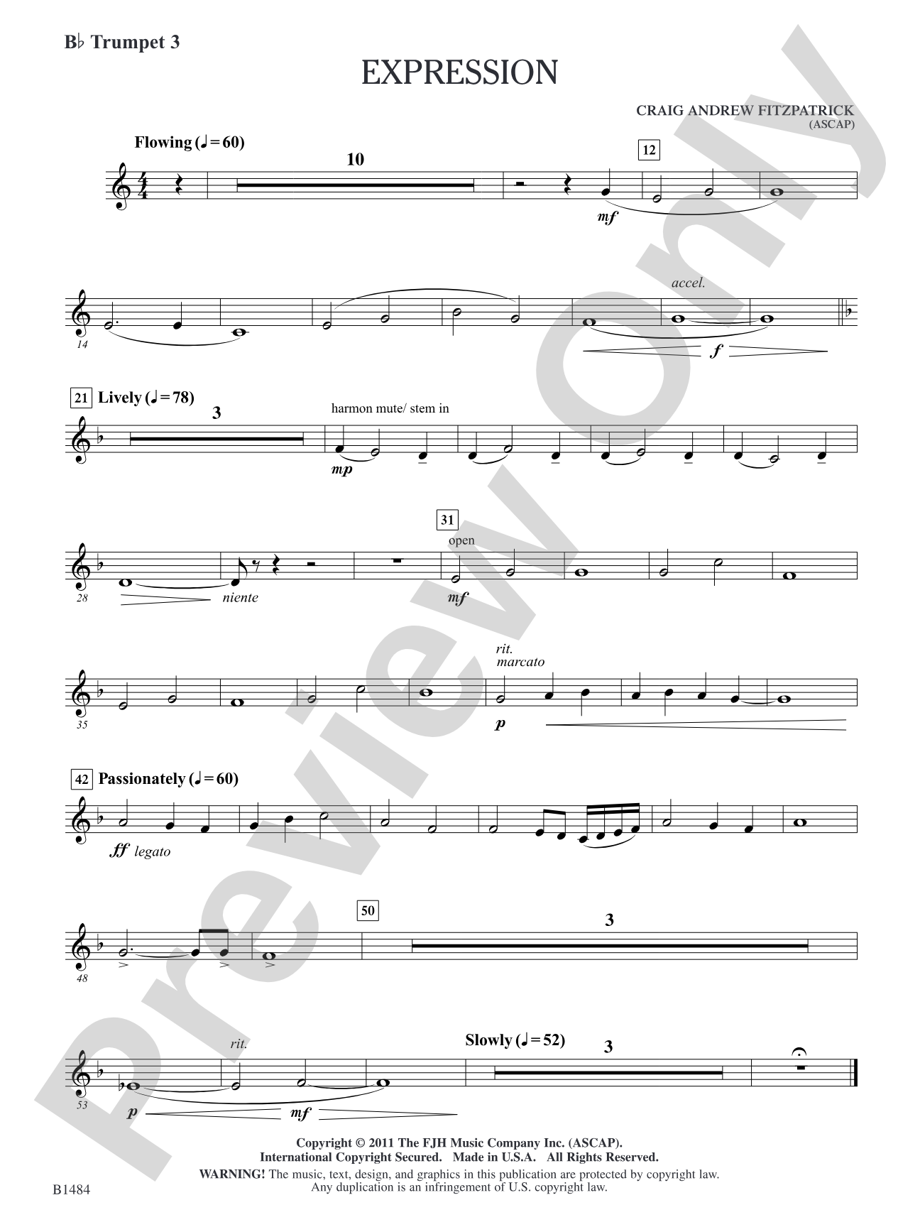 Expression: B-flat Trumpet 3
