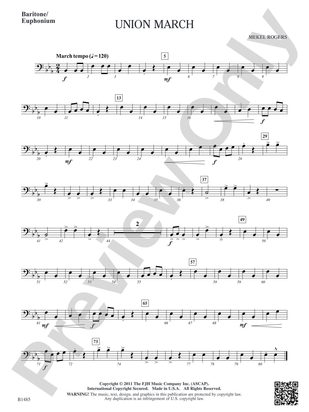 Union March: Baritone/Euphonium