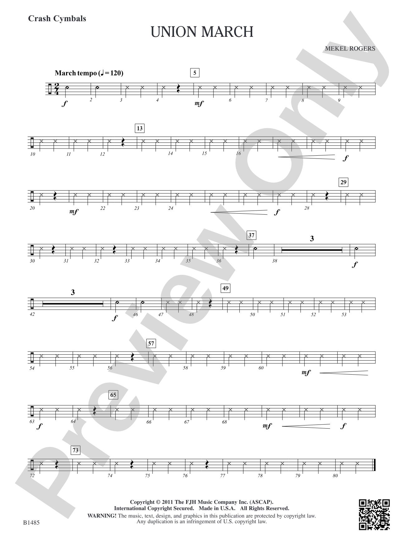 Union March: Crash Cymbals