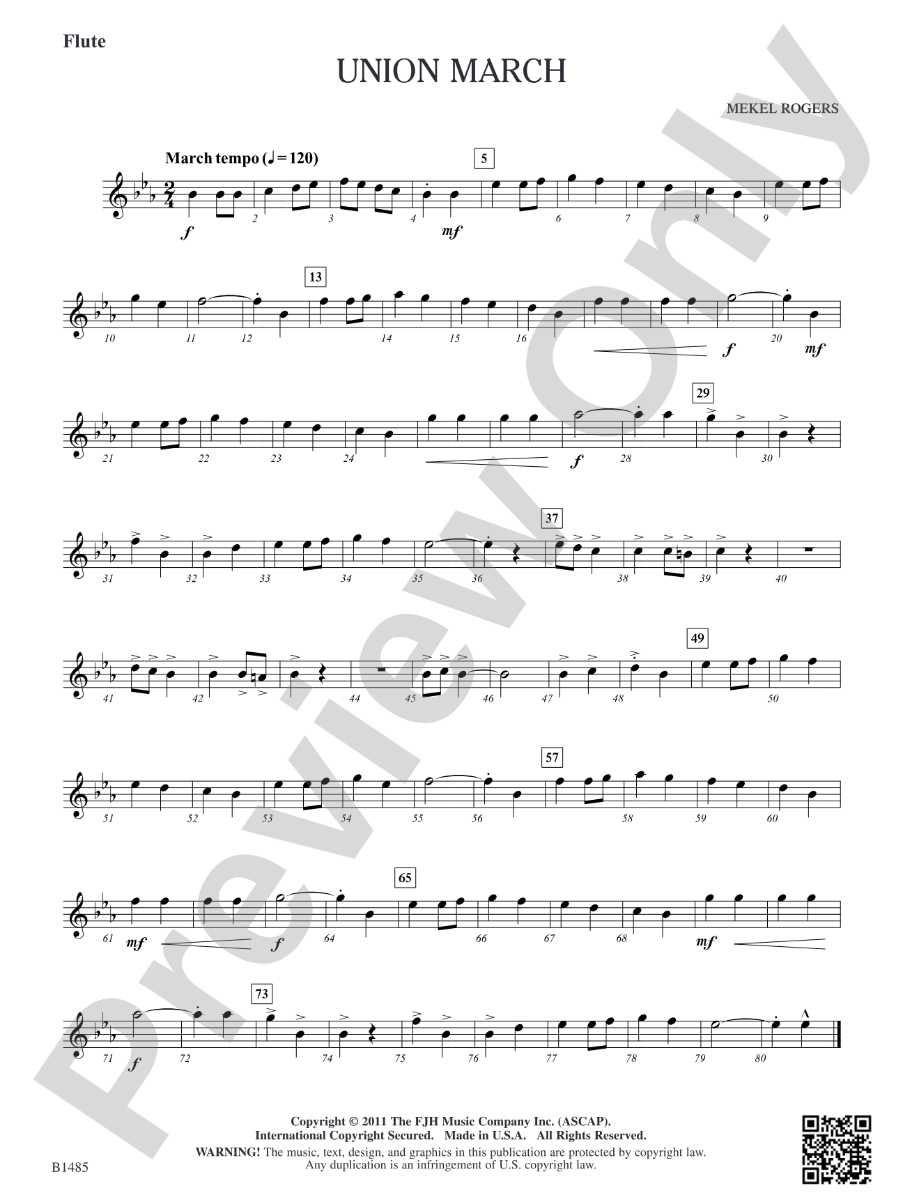 Union March: Flute