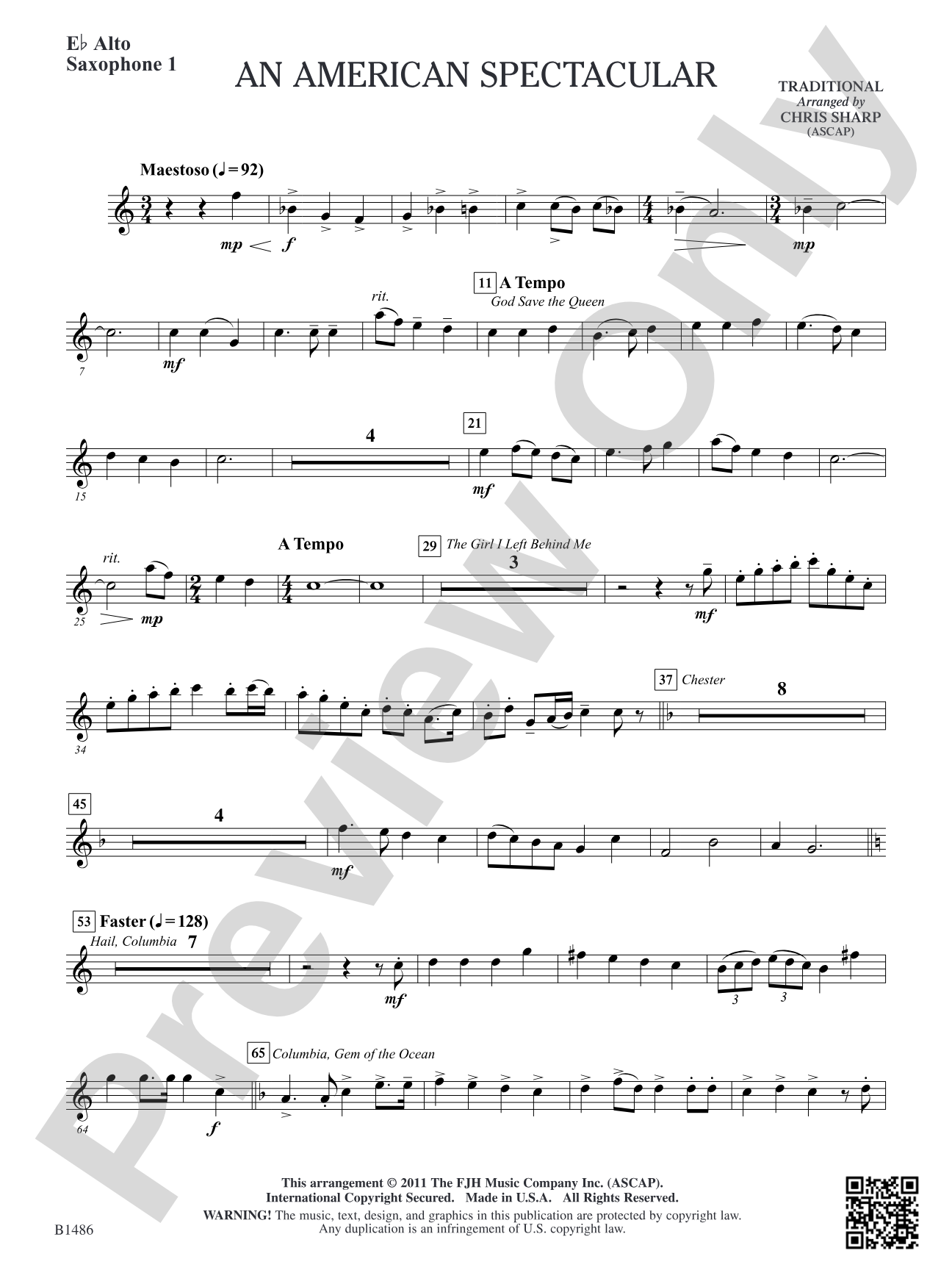 An American Spectacular: E-flat Alto Saxophone 1