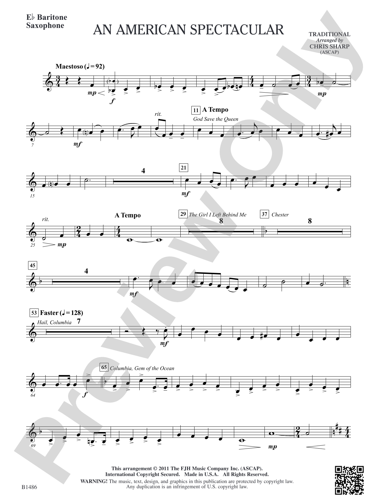 An American Spectacular: E-flat Baritone Saxophone
