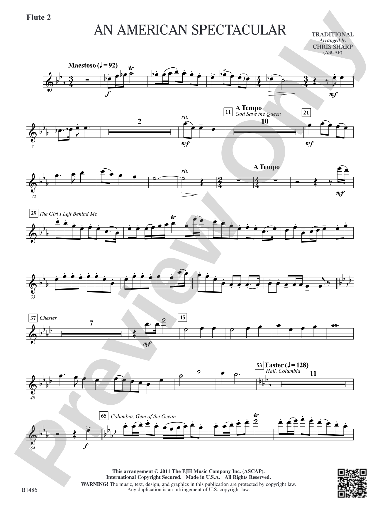An American Spectacular: Flute 2