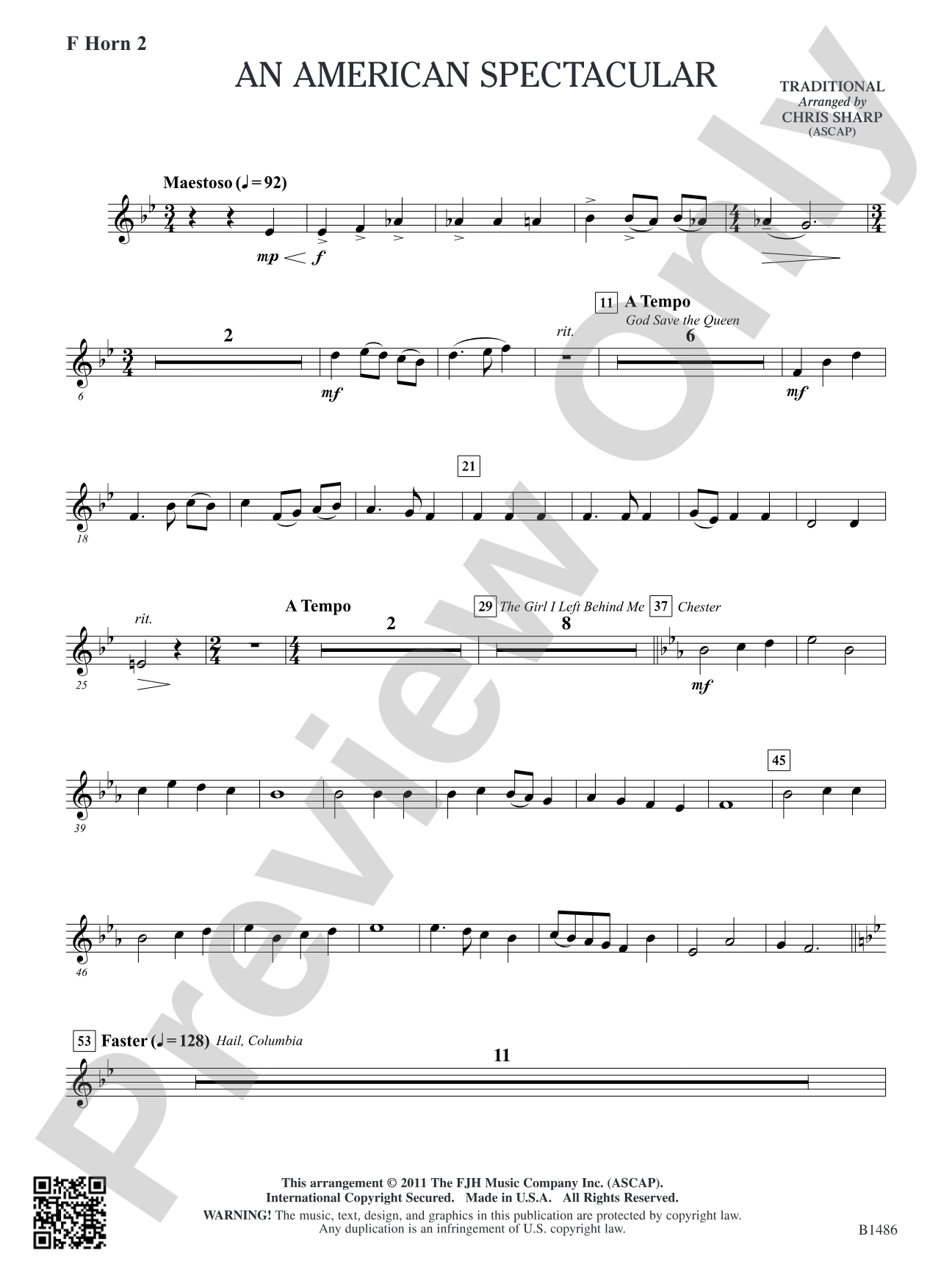 An American Spectacular: F Horn 2