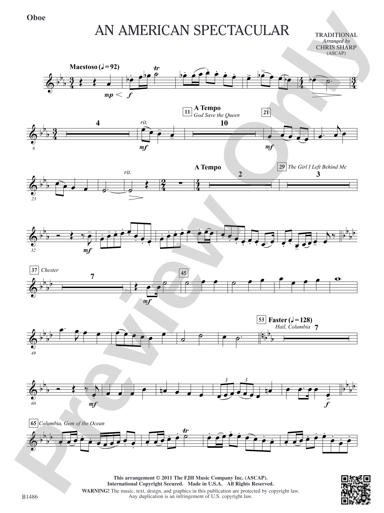 An American Spectacular: Oboe
