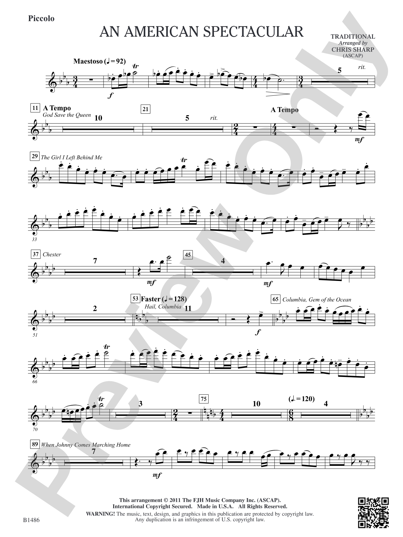 An American Spectacular: Piccolo