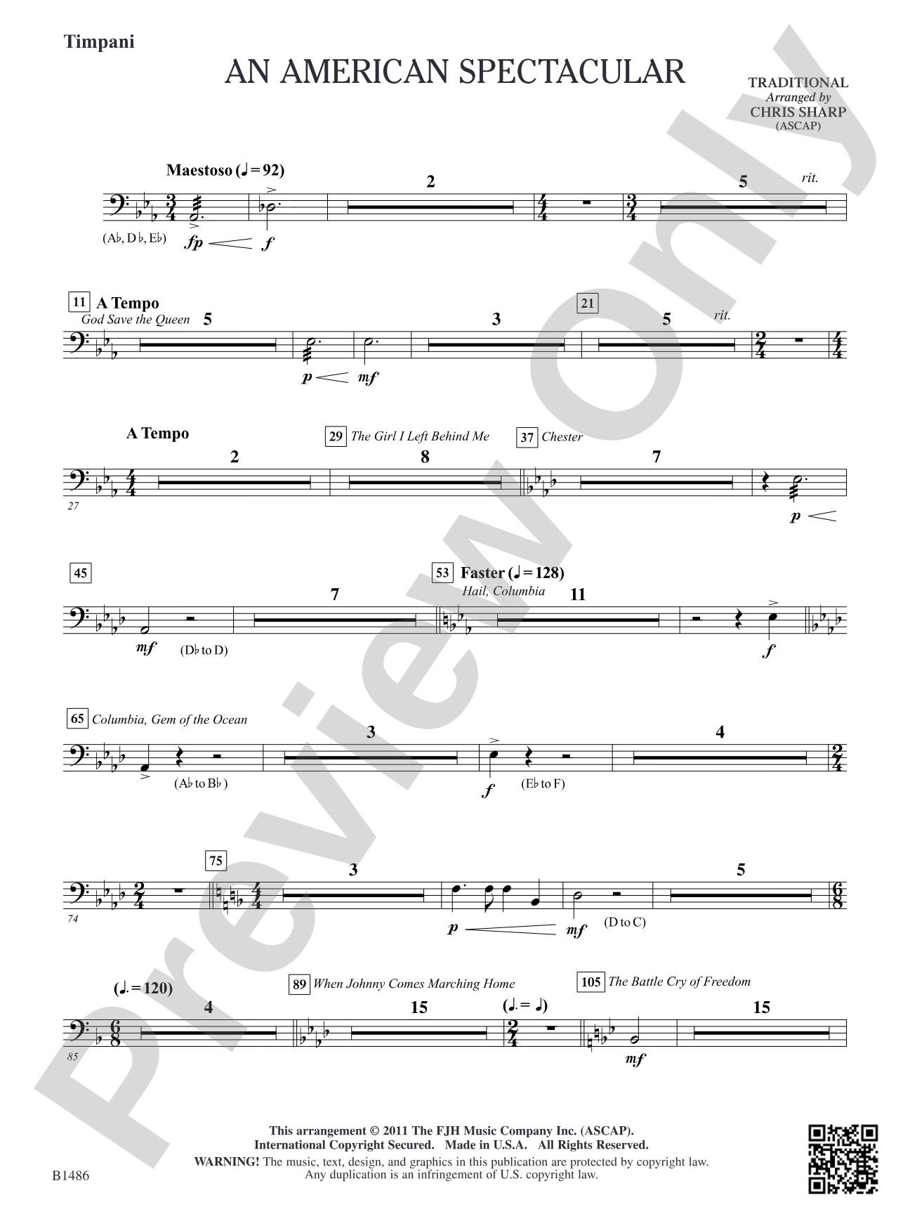 An American Spectacular: Timpani