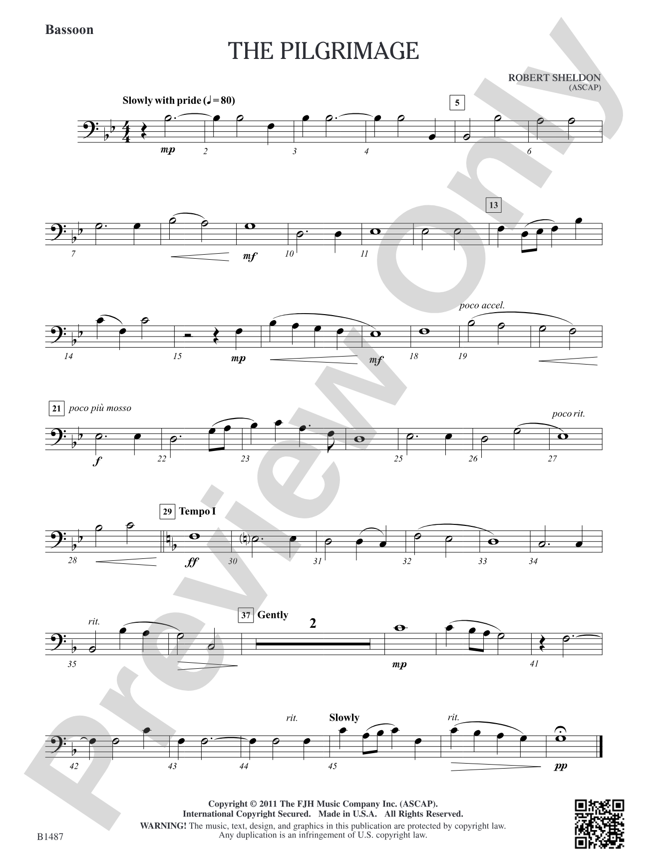 The Pilgrimage: Bassoon