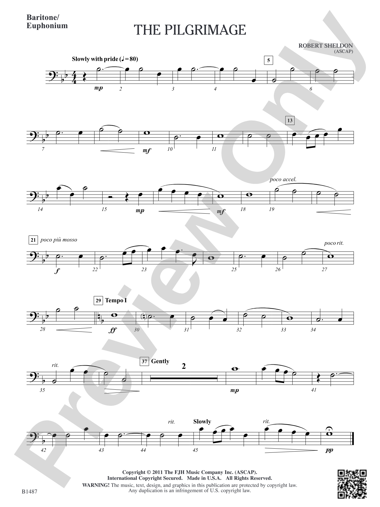 The Pilgrimage: Baritone/Euphonium