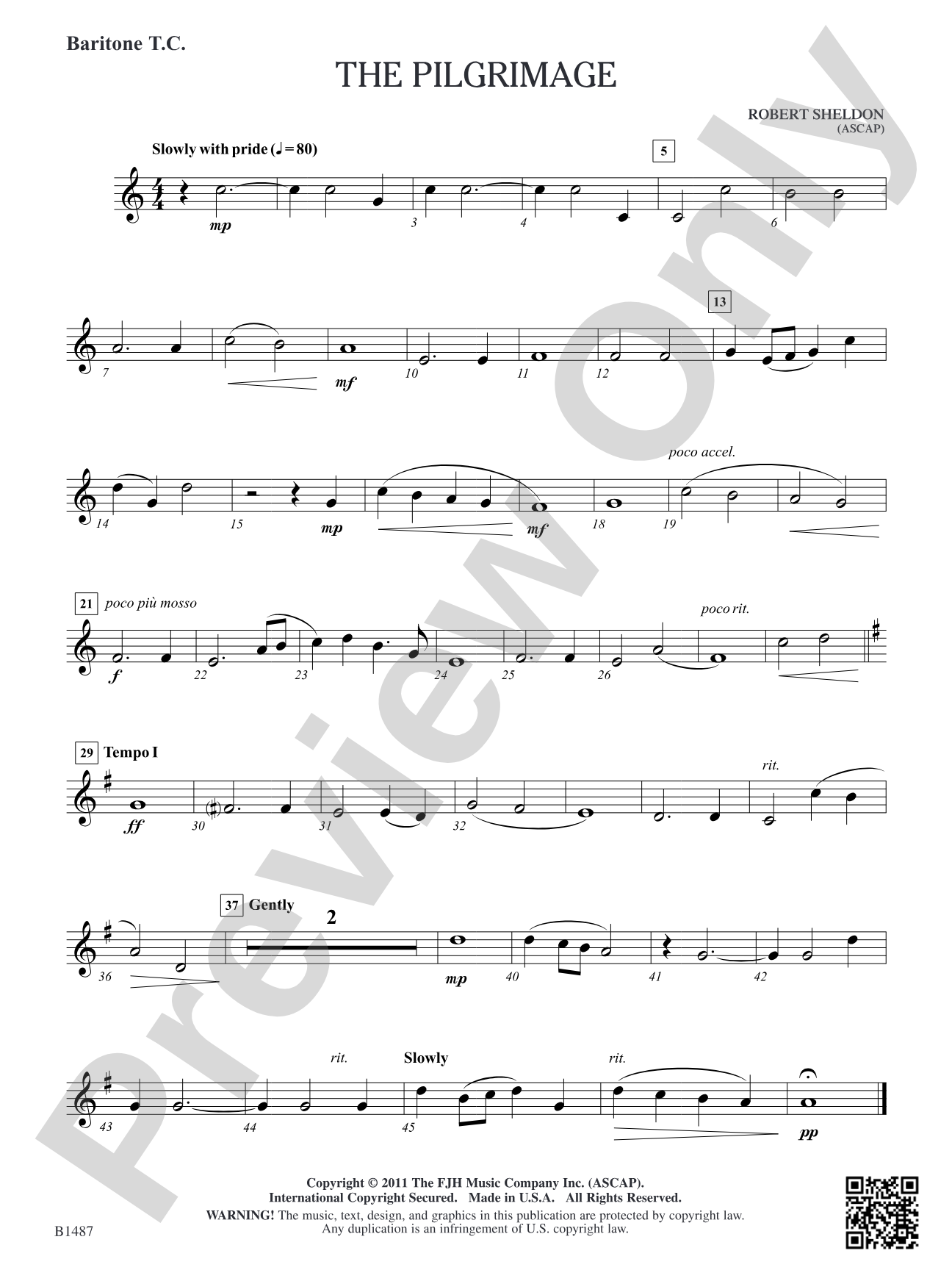 The Pilgrimage: Baritone T.C.