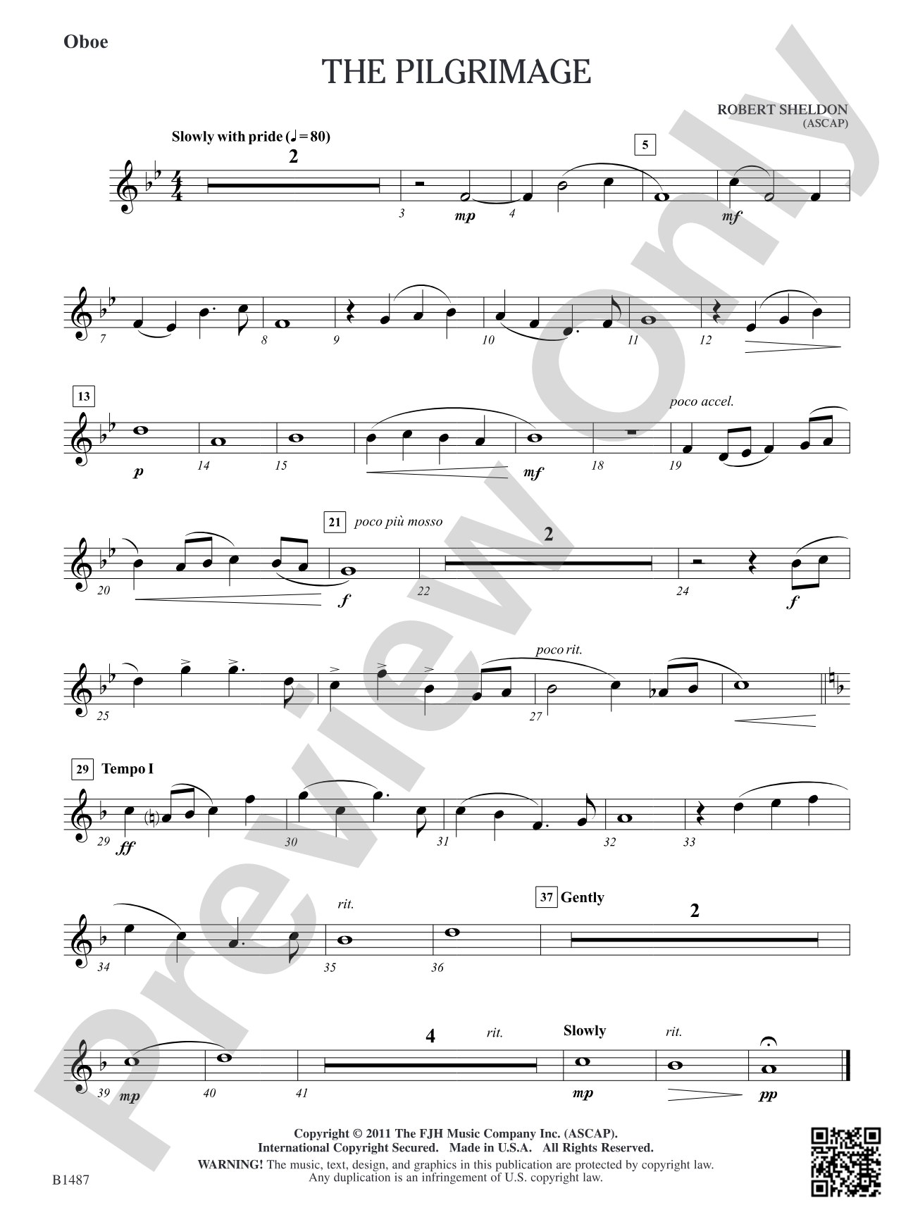 The Pilgrimage: Oboe