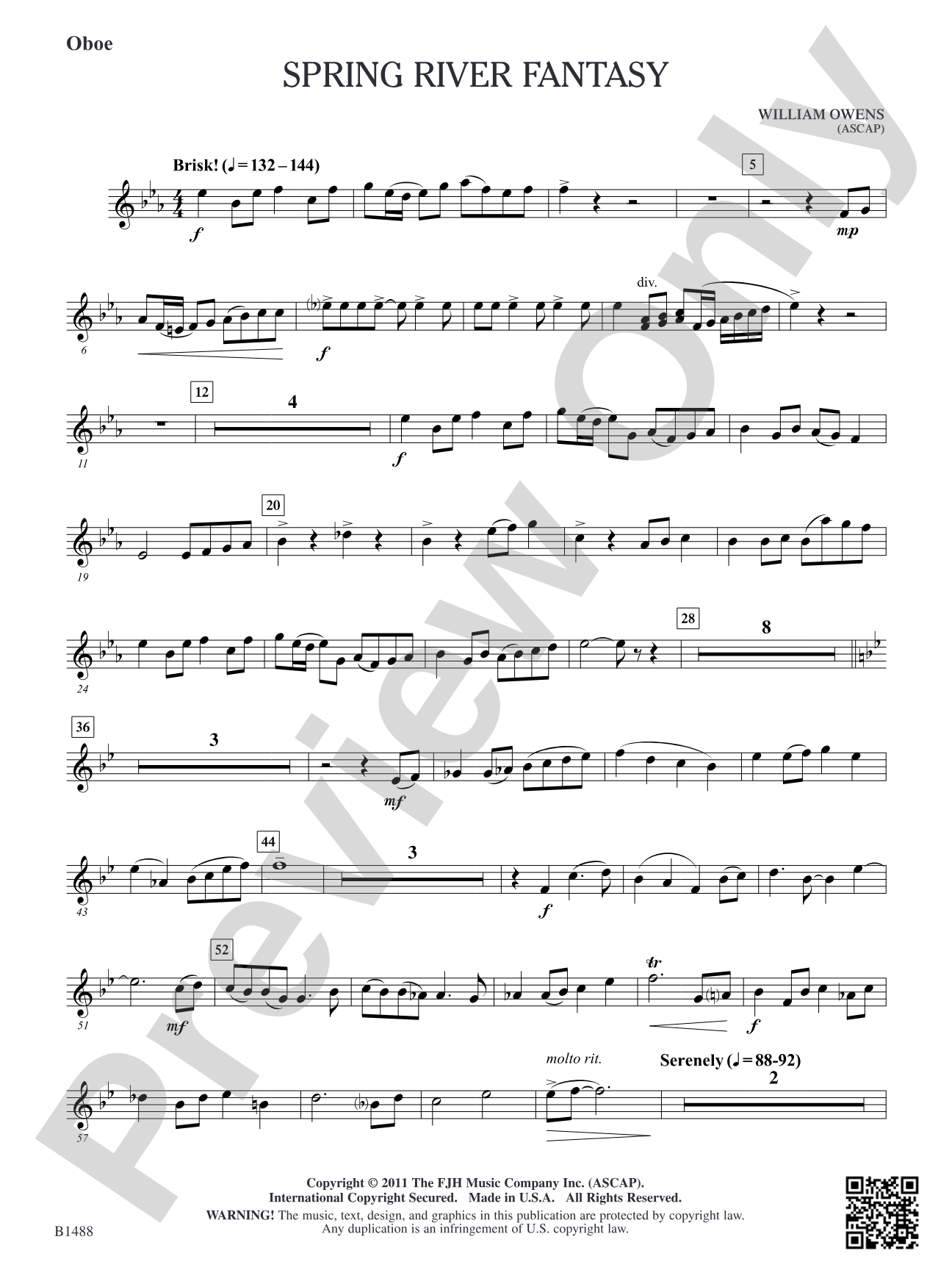 Spring River Fantasy: Oboe
