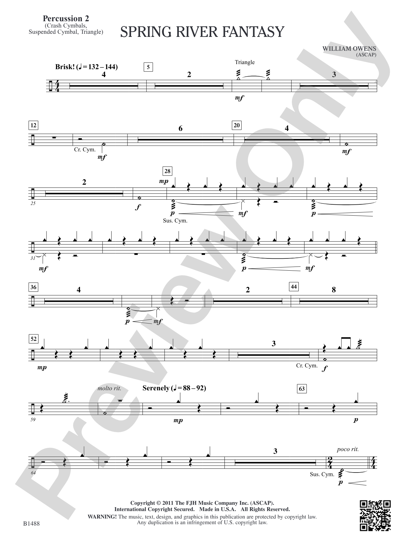 Spring River Fantasy: Percussion 2