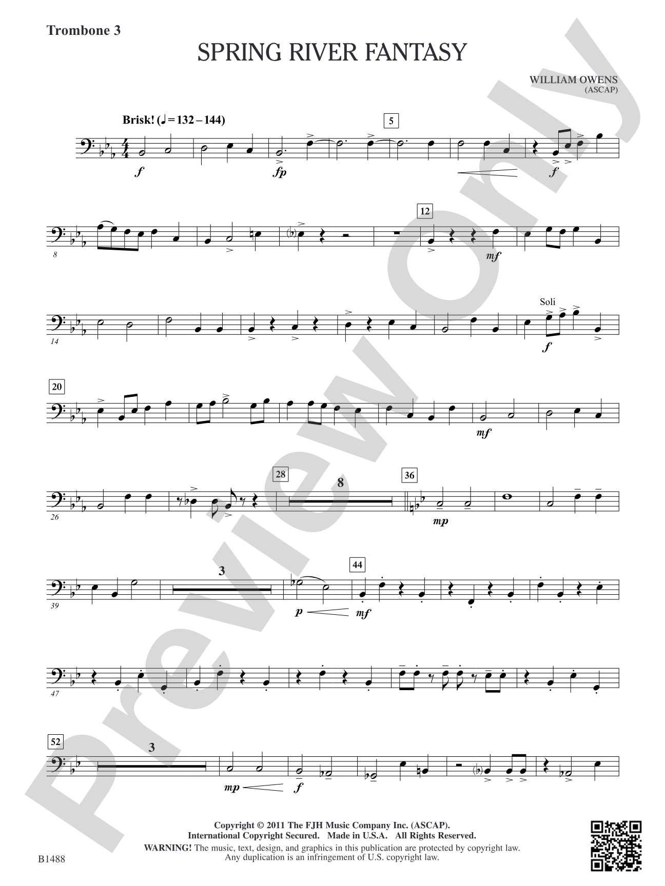 Spring River Fantasy: Trombone 3