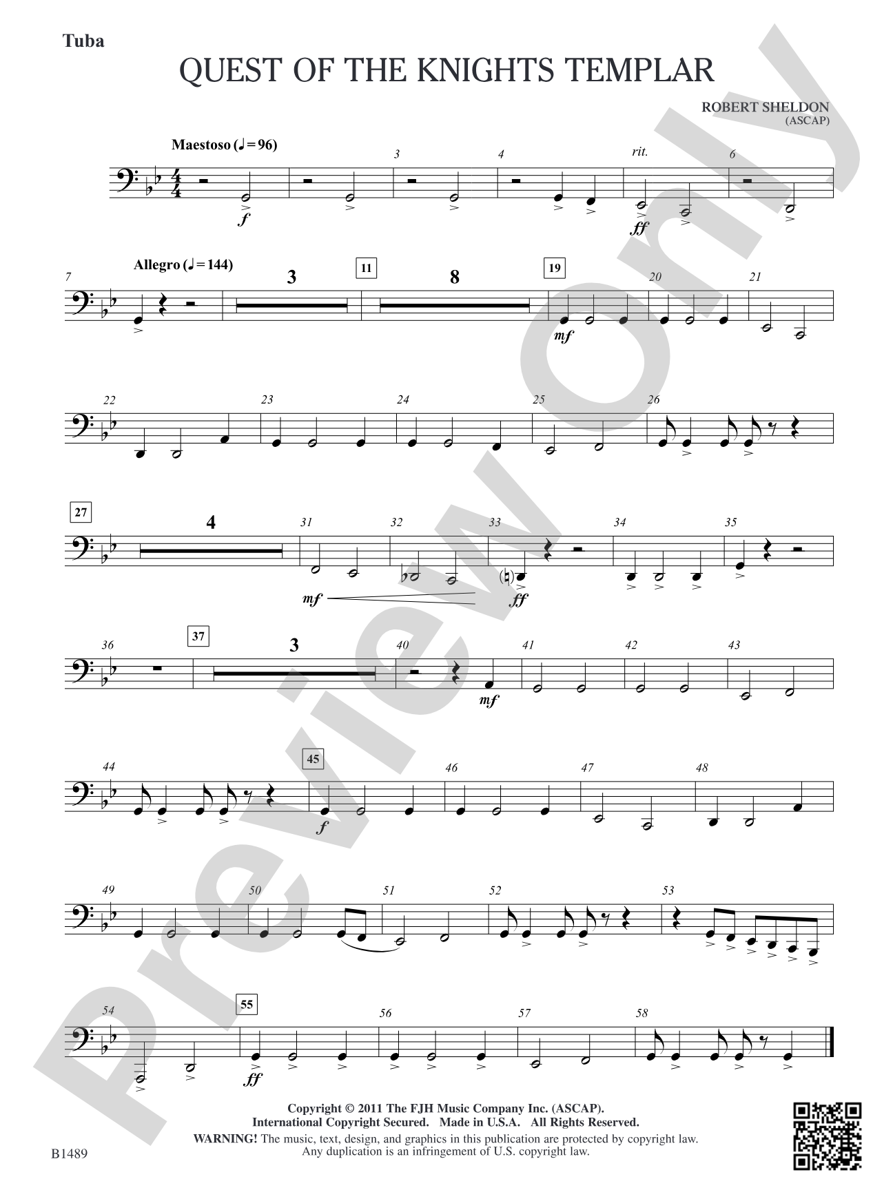 Quest of the Knights Templar: Tuba