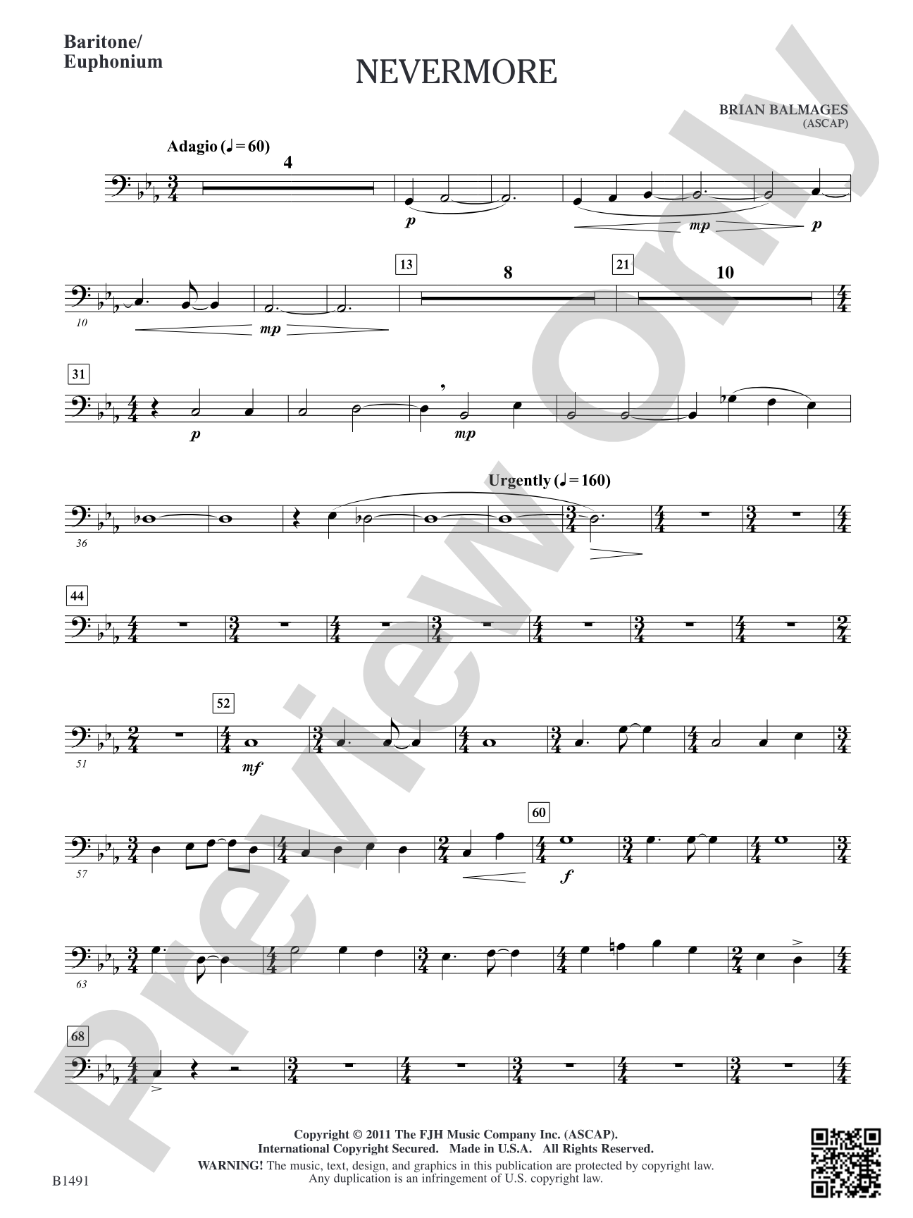 Nevermore: Baritone/Euphonium
