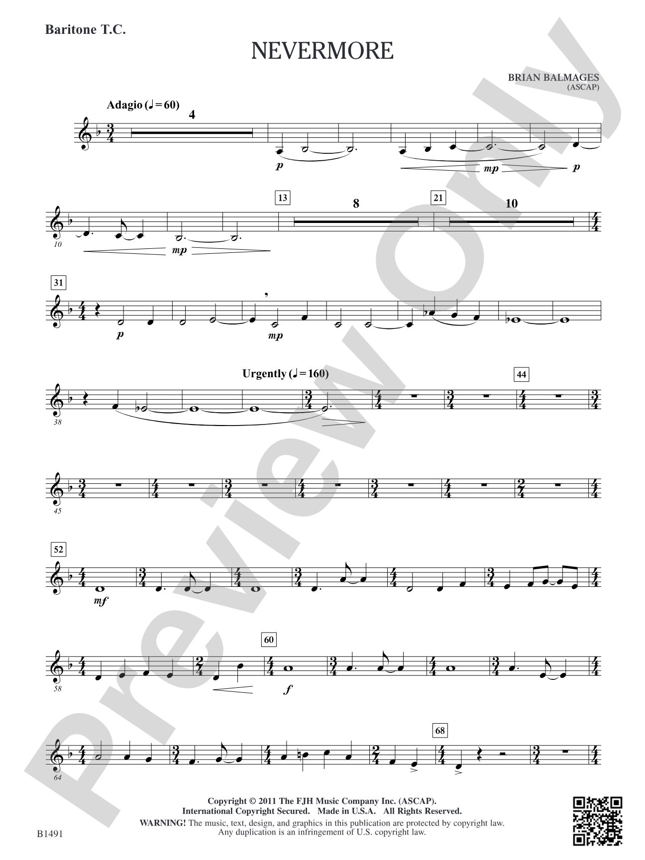 Nevermore: Baritone T.C.