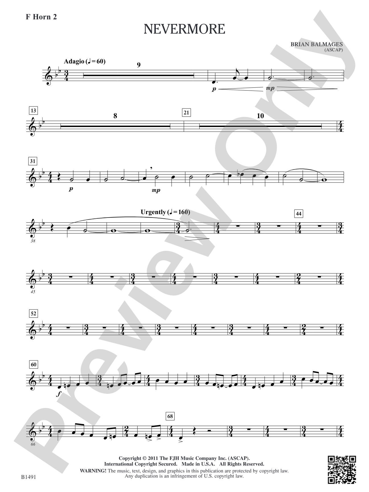 Nevermore: F Horn 2