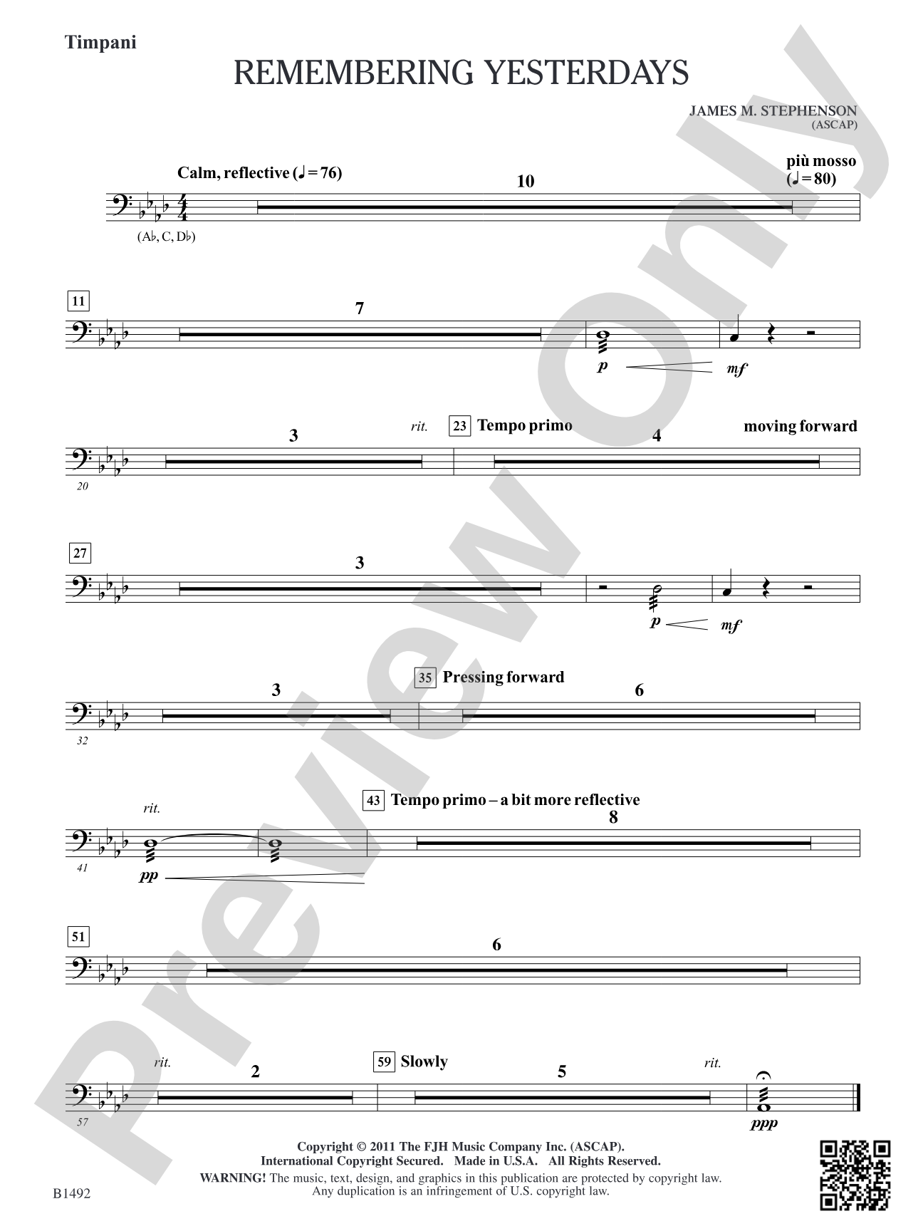 Remembering Yesterdays: Timpani