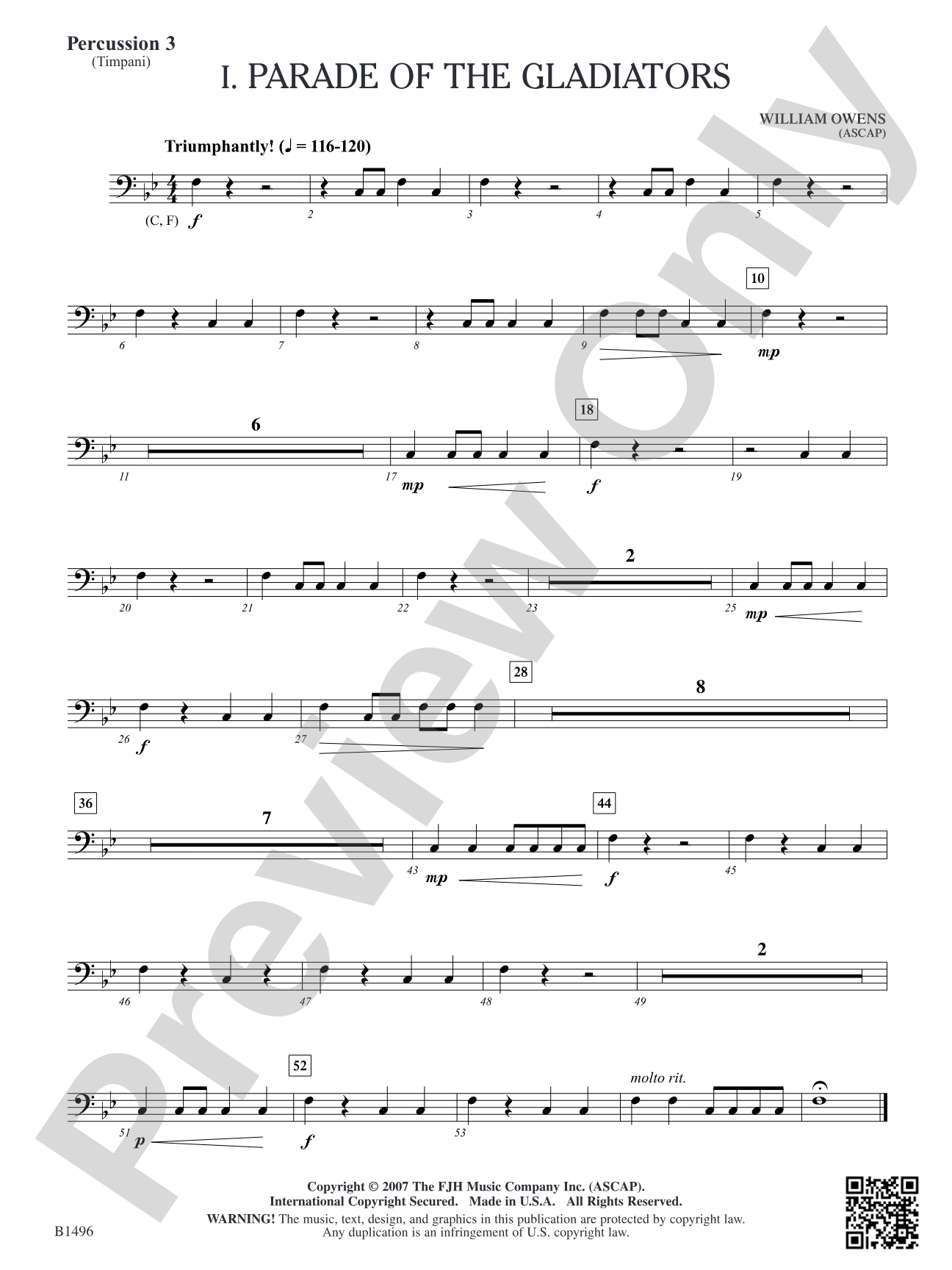 Curtain Up! (Complete Concert Beginning Band Vol.1): Percussion 3