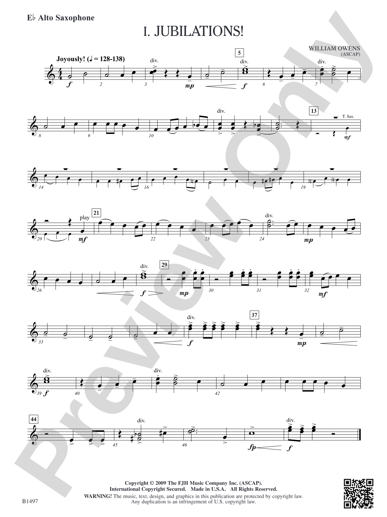 Curtain Up! (Complete Concert Developing Band Vol.1): E-flat Alto Saxophone