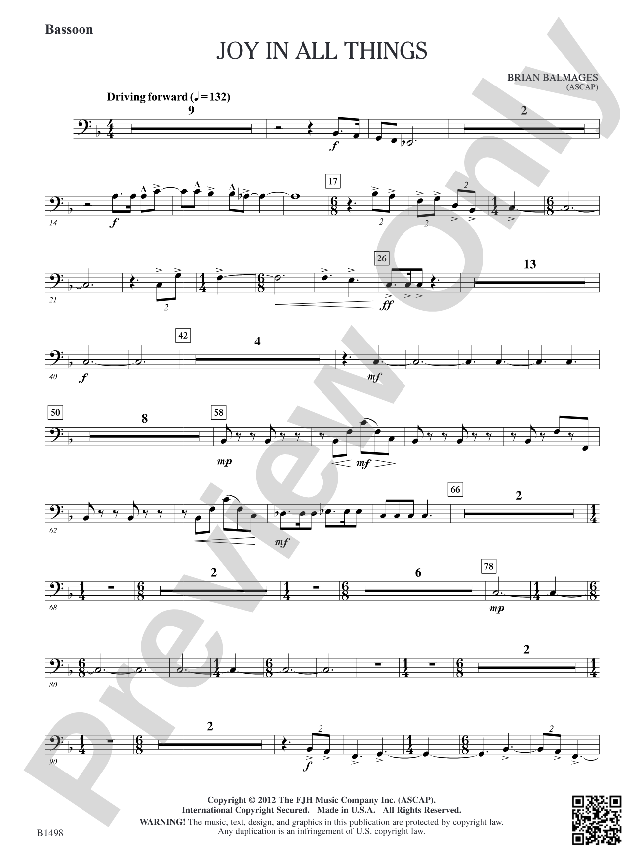 Joy in All Things: Bassoon
