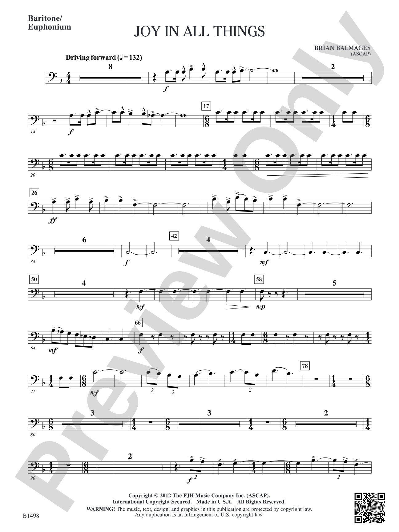 Joy in All Things: Baritone/Euphonium