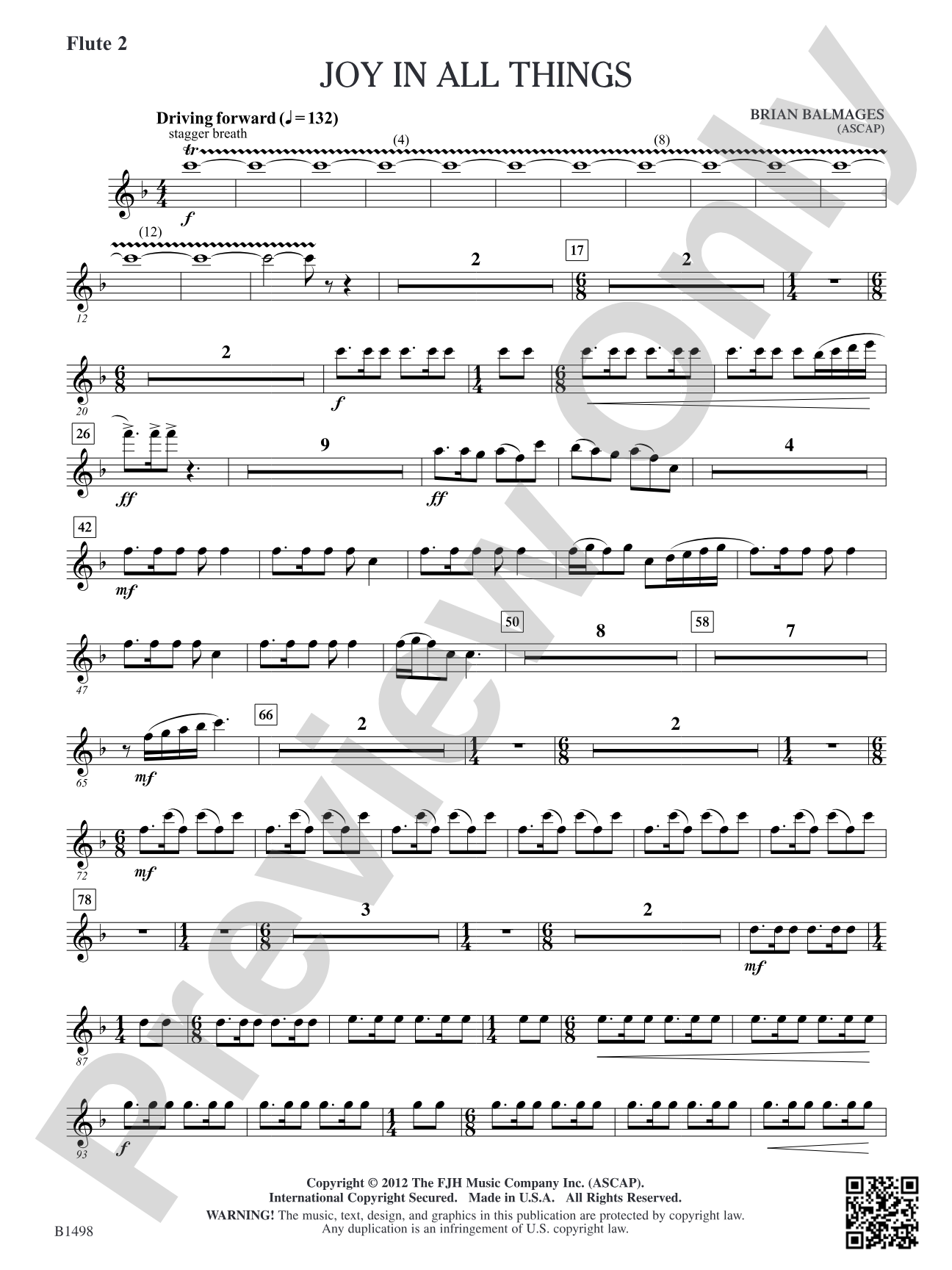 Joy in All Things: Flute 2
