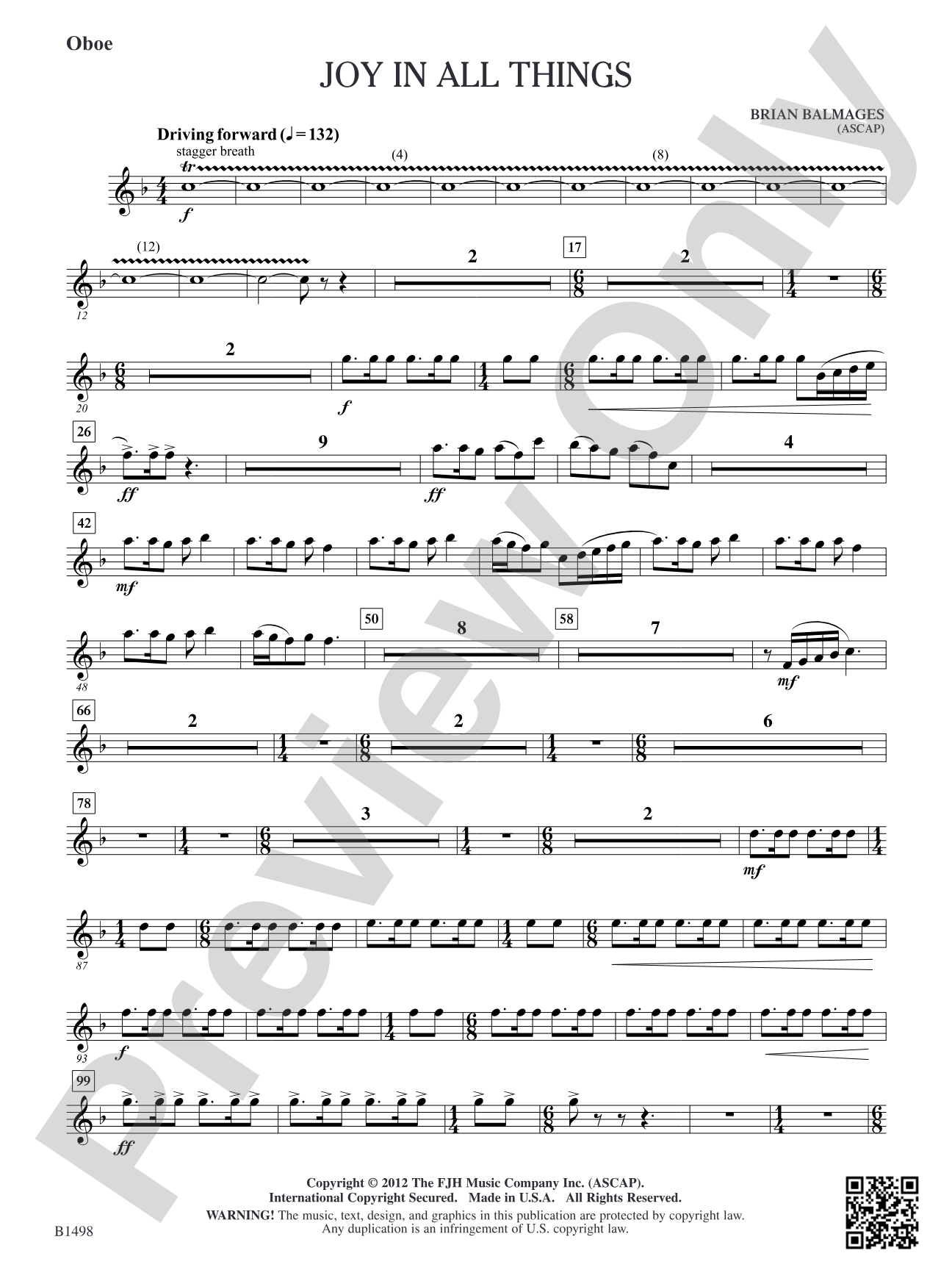 Joy in All Things: Oboe
