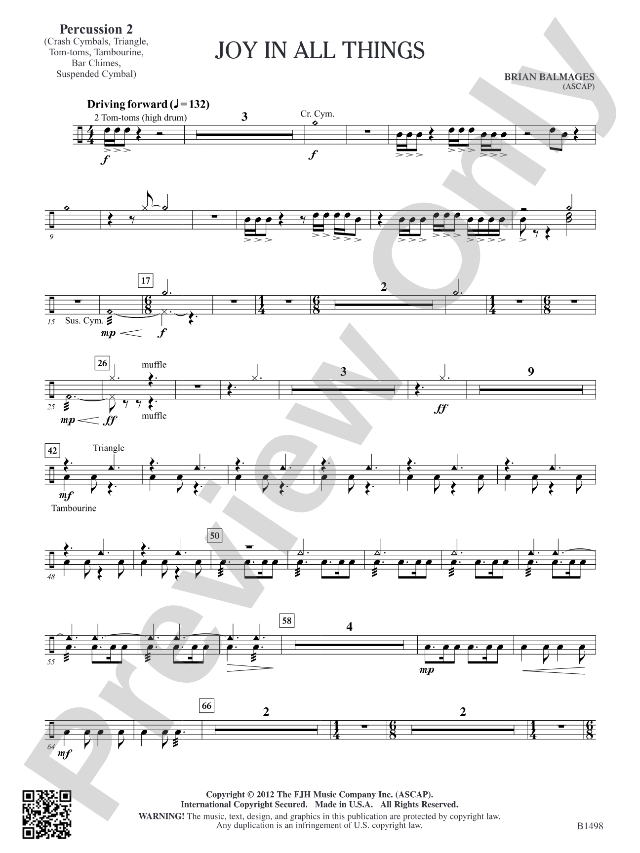 Joy in All Things: Percussion 2