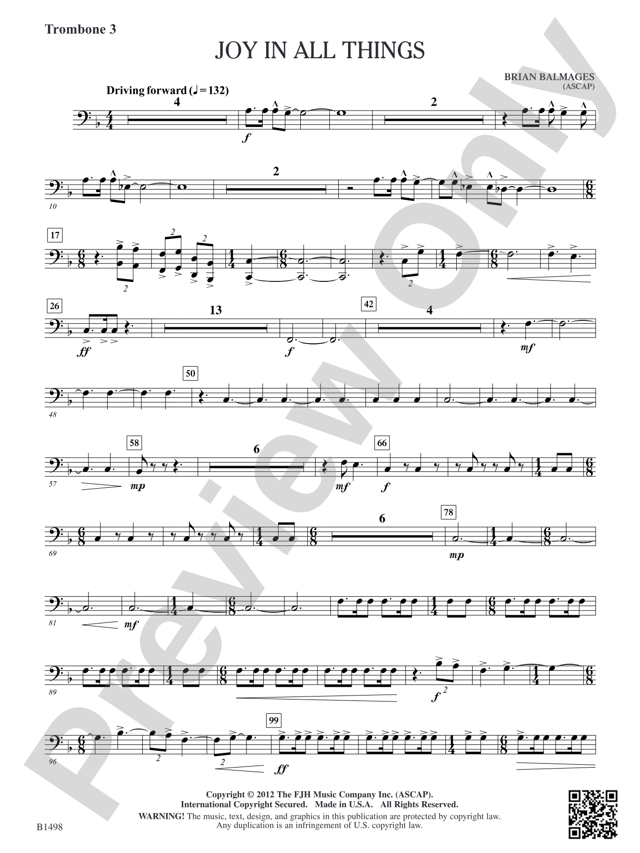Joy in All Things: Trombone 3