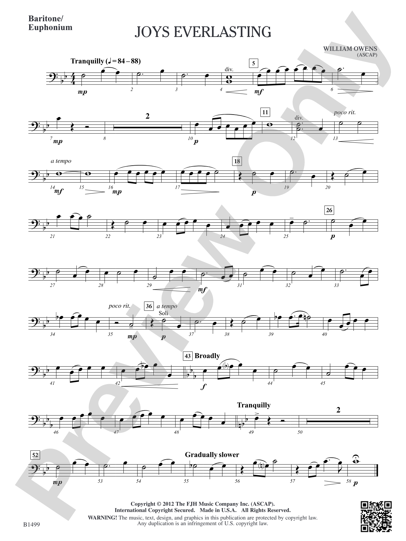 Joys Everlasting: Baritone/Euphonium