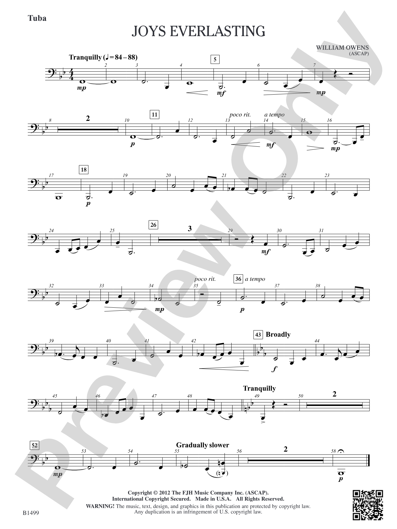 Joys Everlasting: Tuba