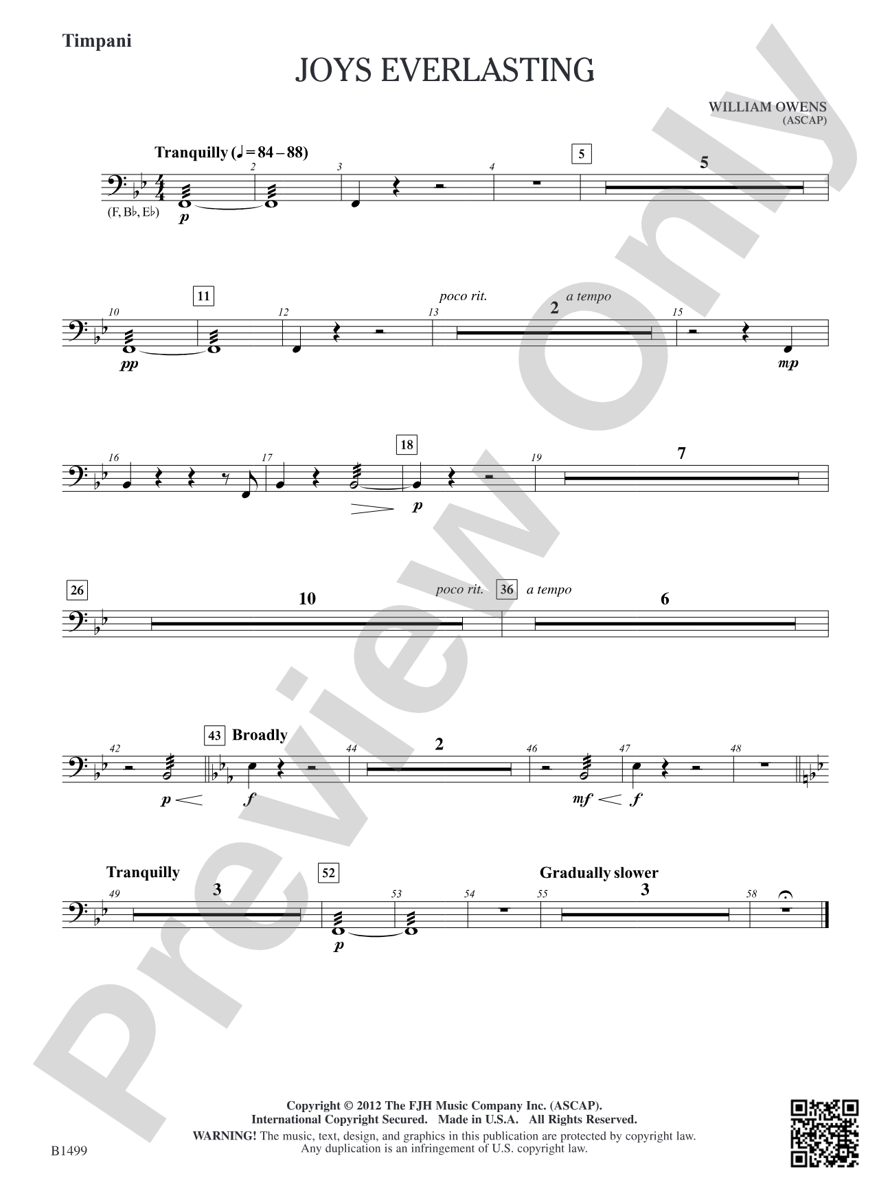 Joys Everlasting: Timpani