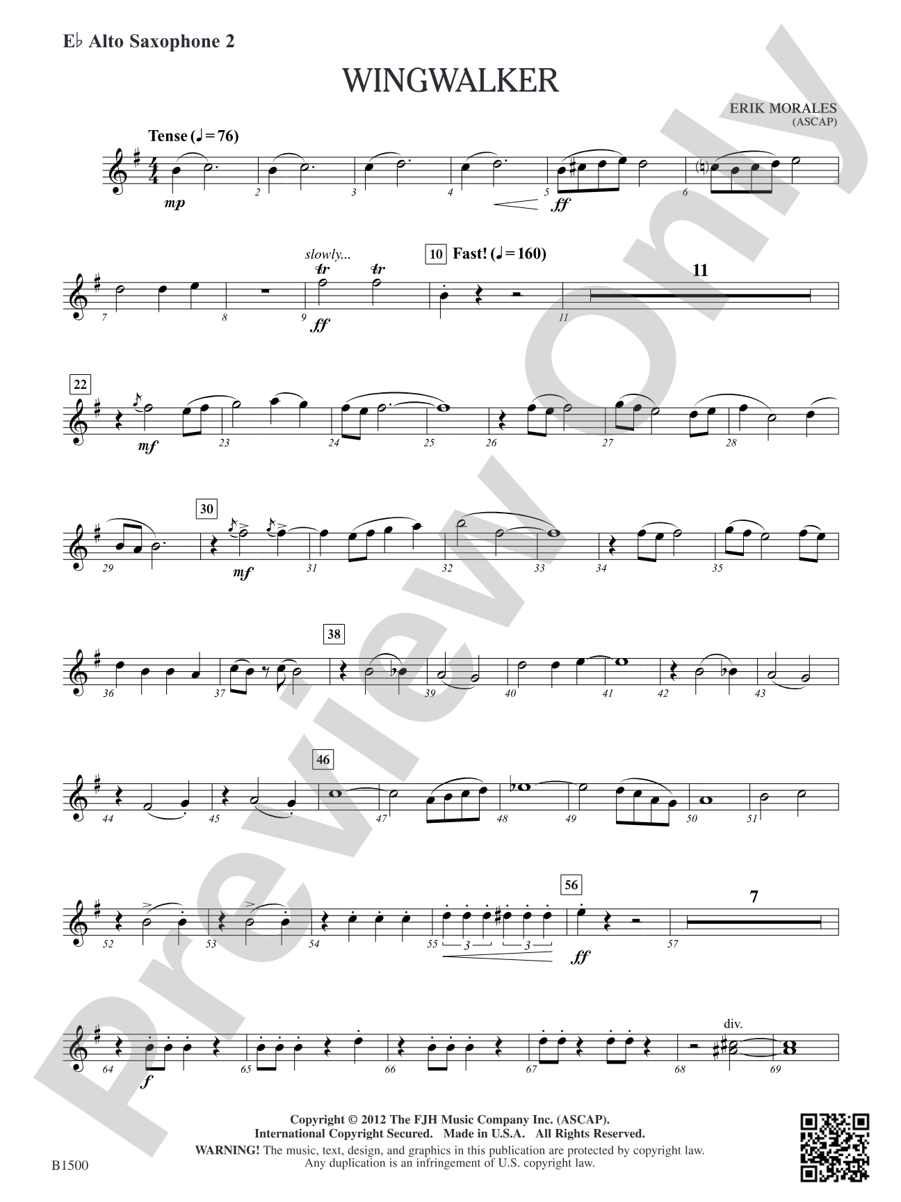 Wingwalker: E-flat Alto Saxophone 2