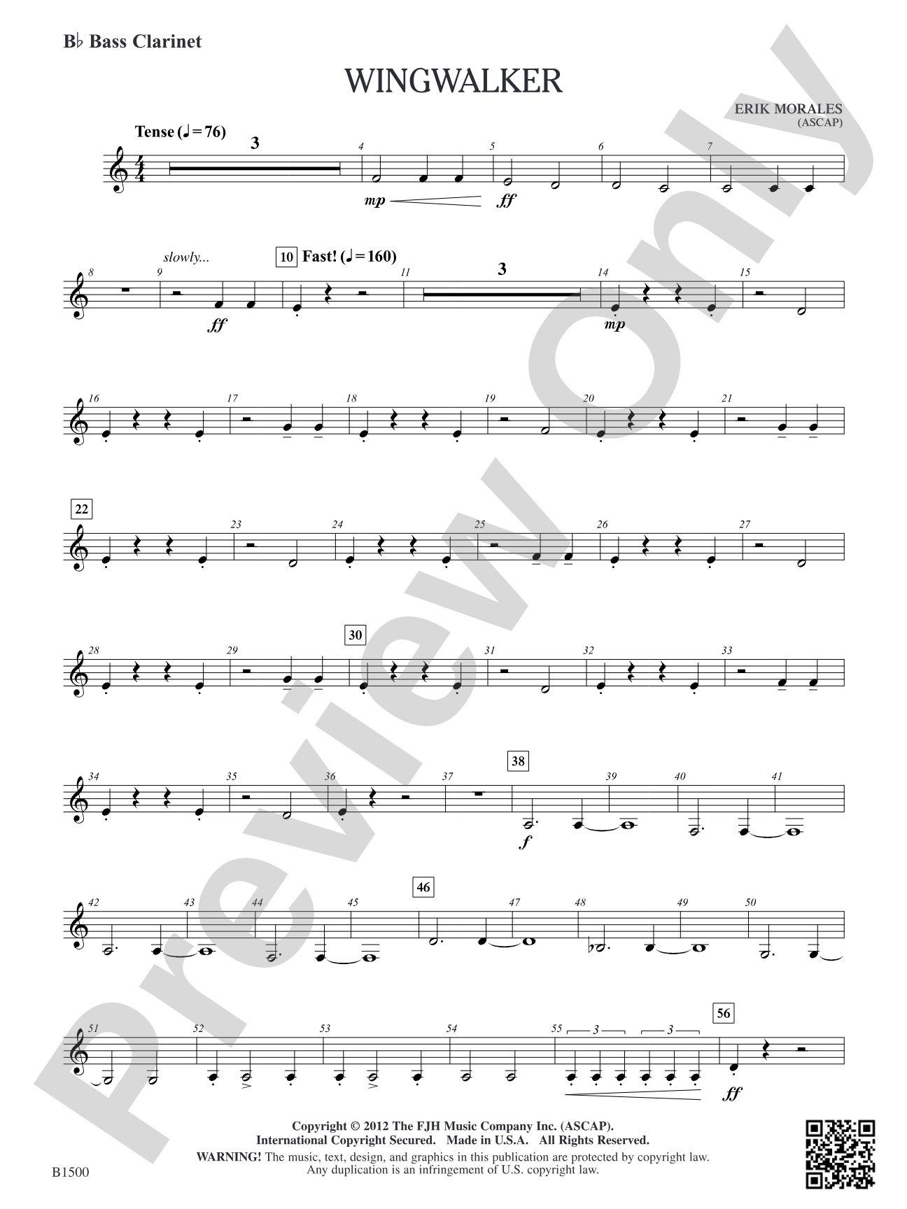 Wingwalker: B-flat Bass Clarinet