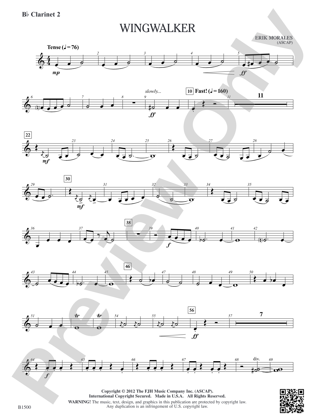 Wingwalker: B-flat Clarinet 2