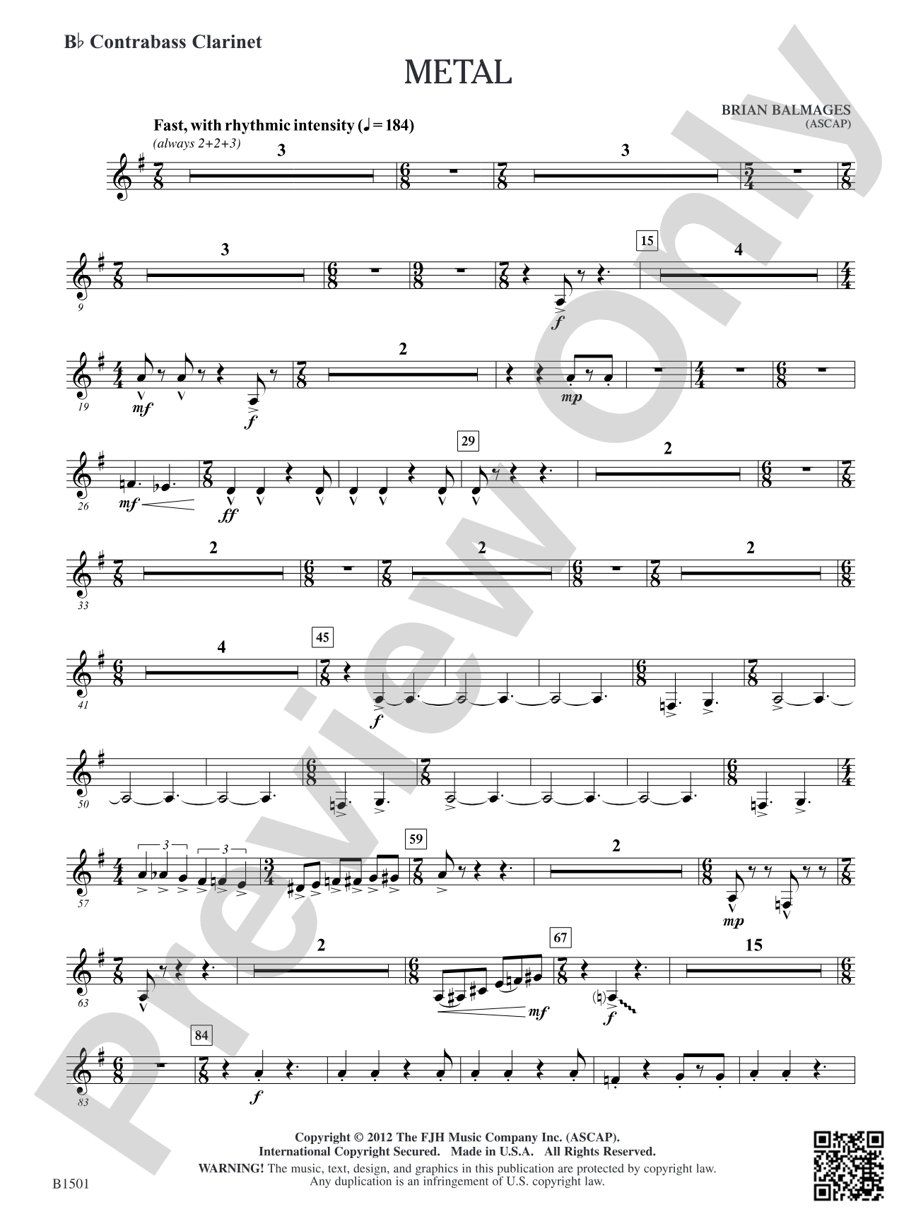 Metal: B-flat Contrabass Clarinet