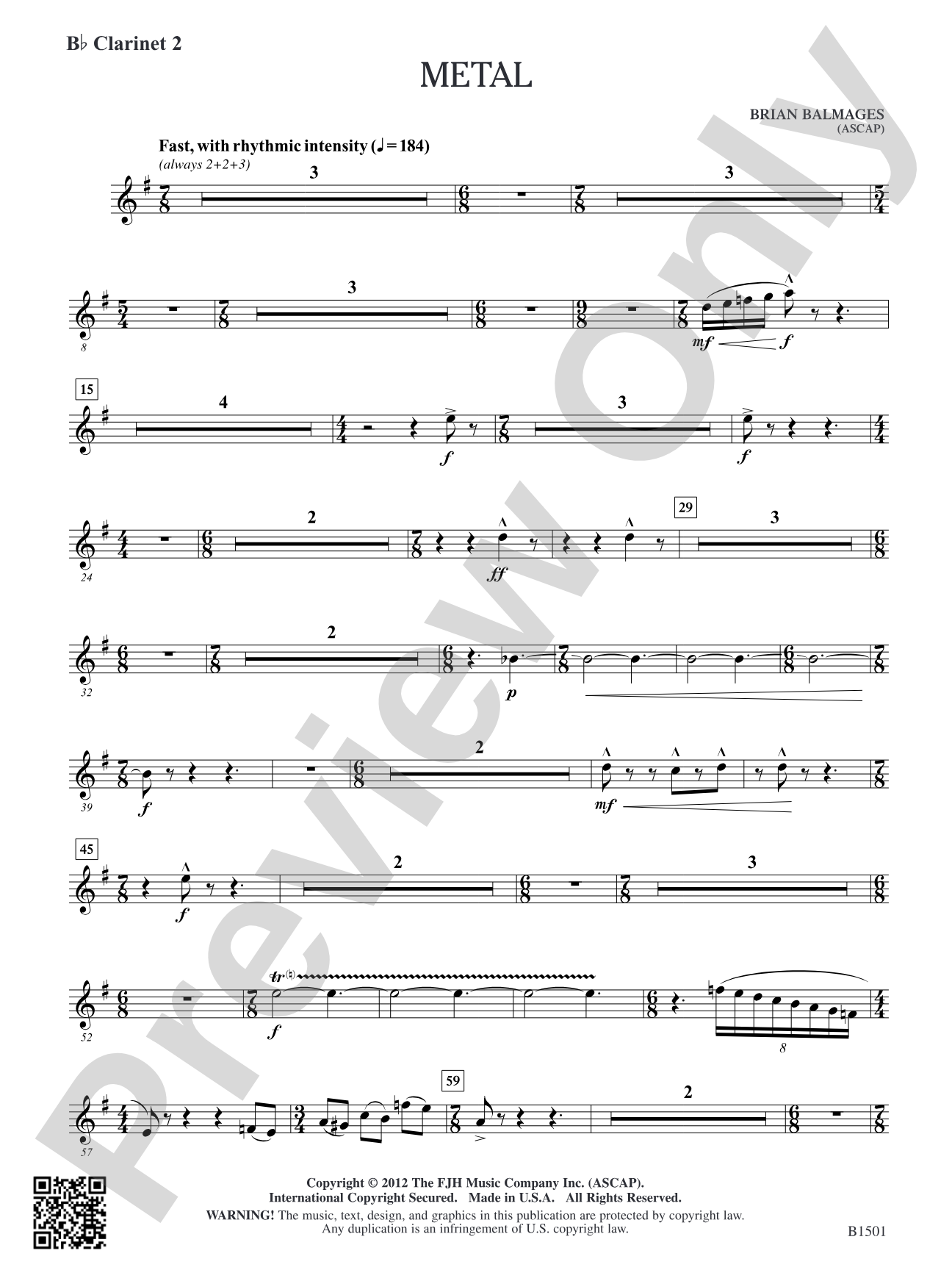 Metal: B-flat Clarinet 2