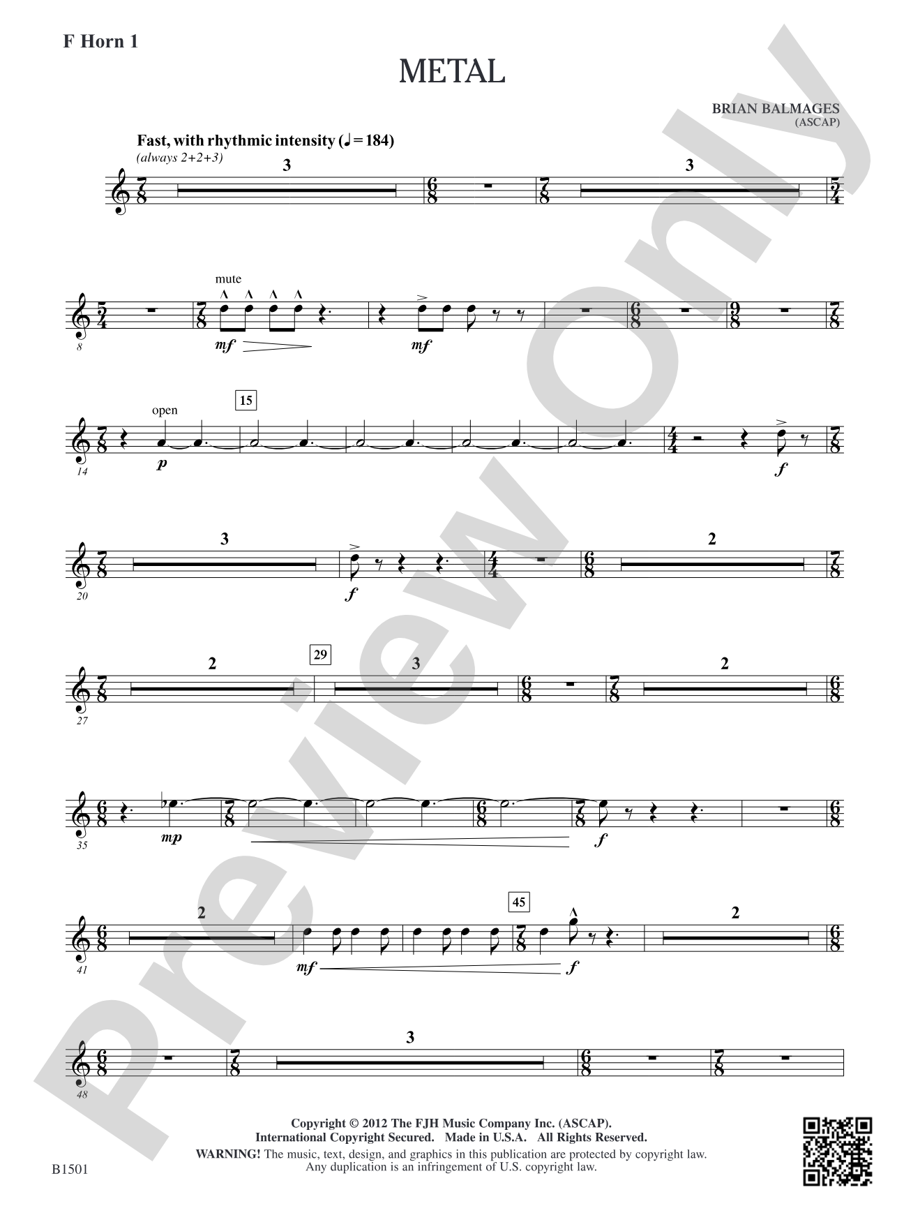 Metal: F Horn 1